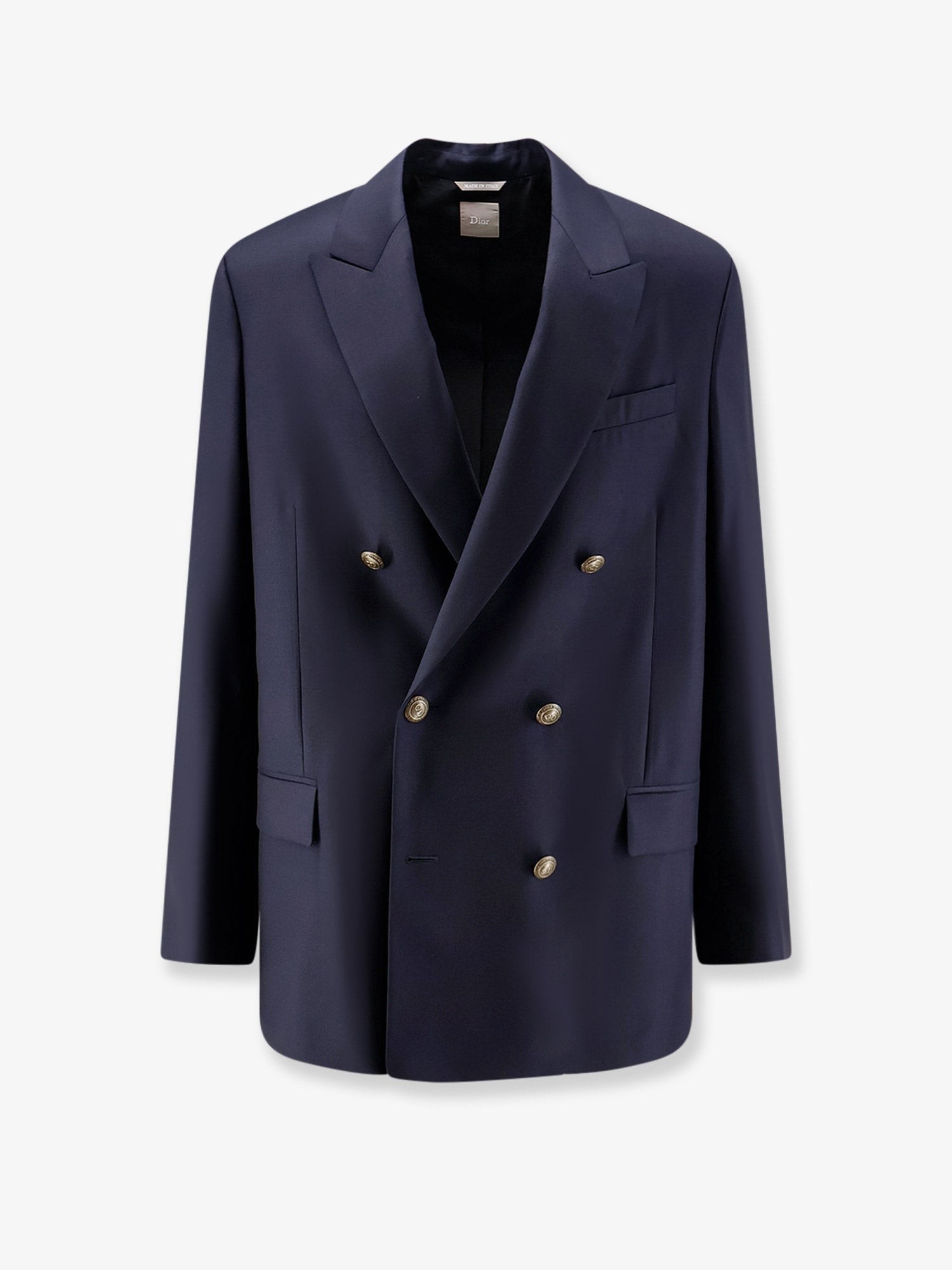 Double-breasted virgin wool blazer