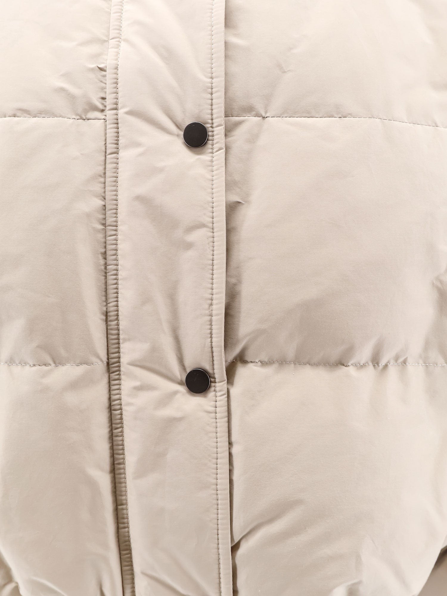 Down jacket with shearling collar - Image 3