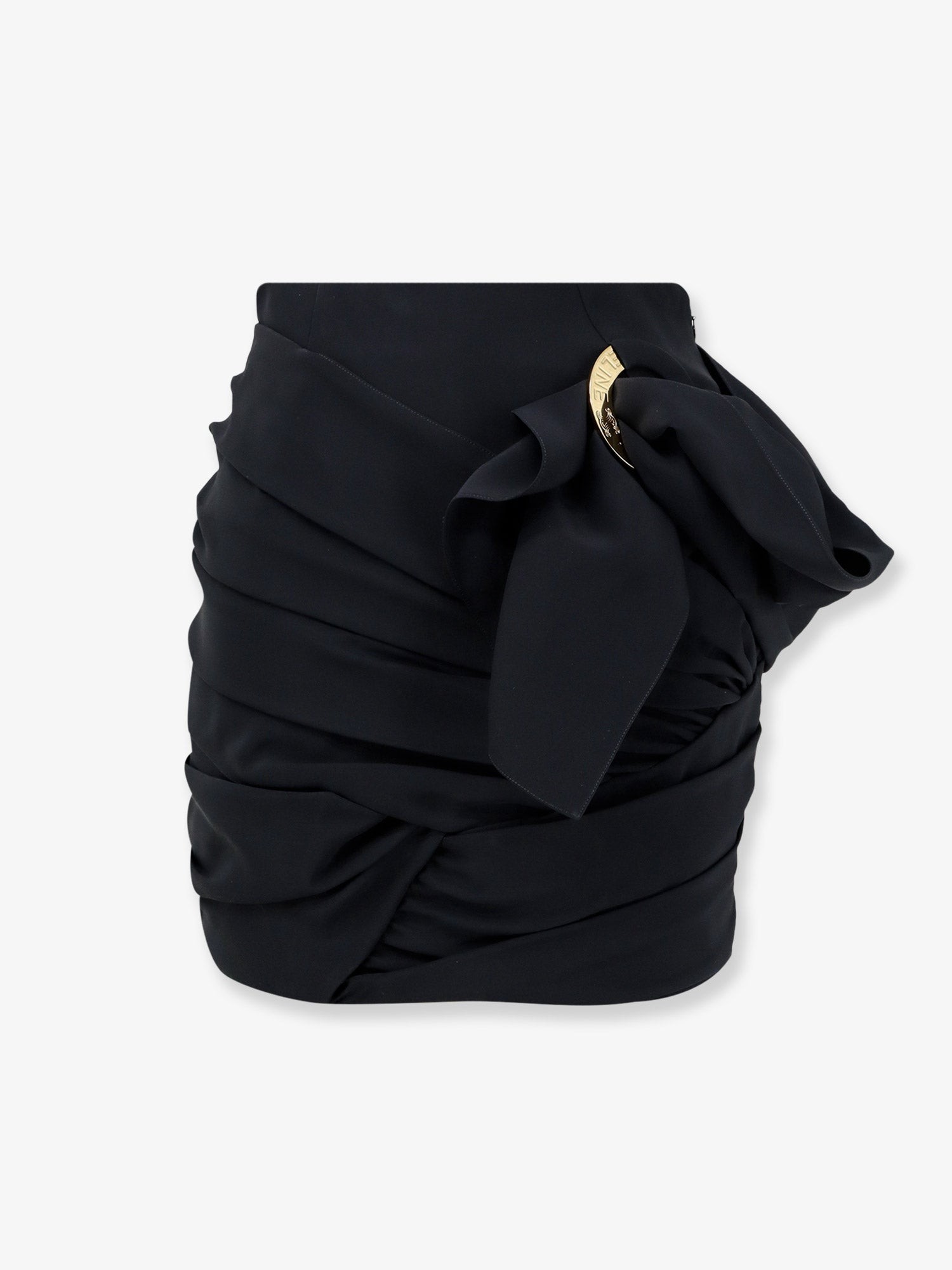 Draped mini skirt