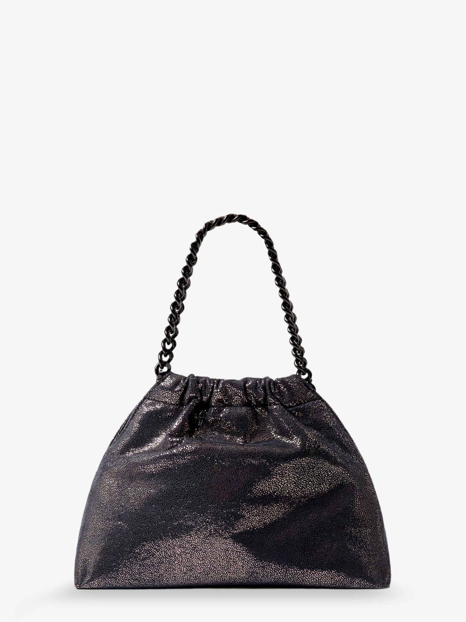 Falabella Eco Shiny Dotted Chamois Fabric Shoulder Bag - Image 2