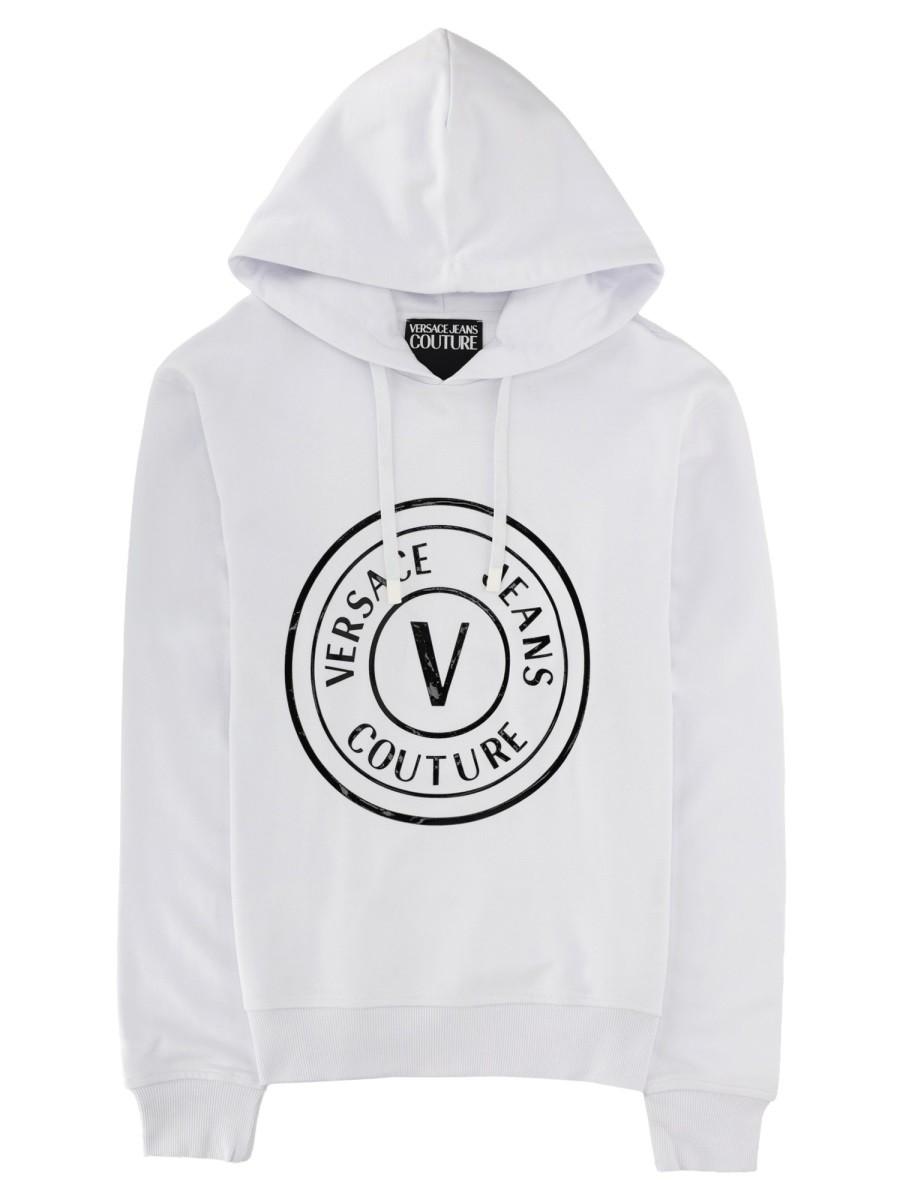 FELPA CON LOGO E CAPPUCCIO