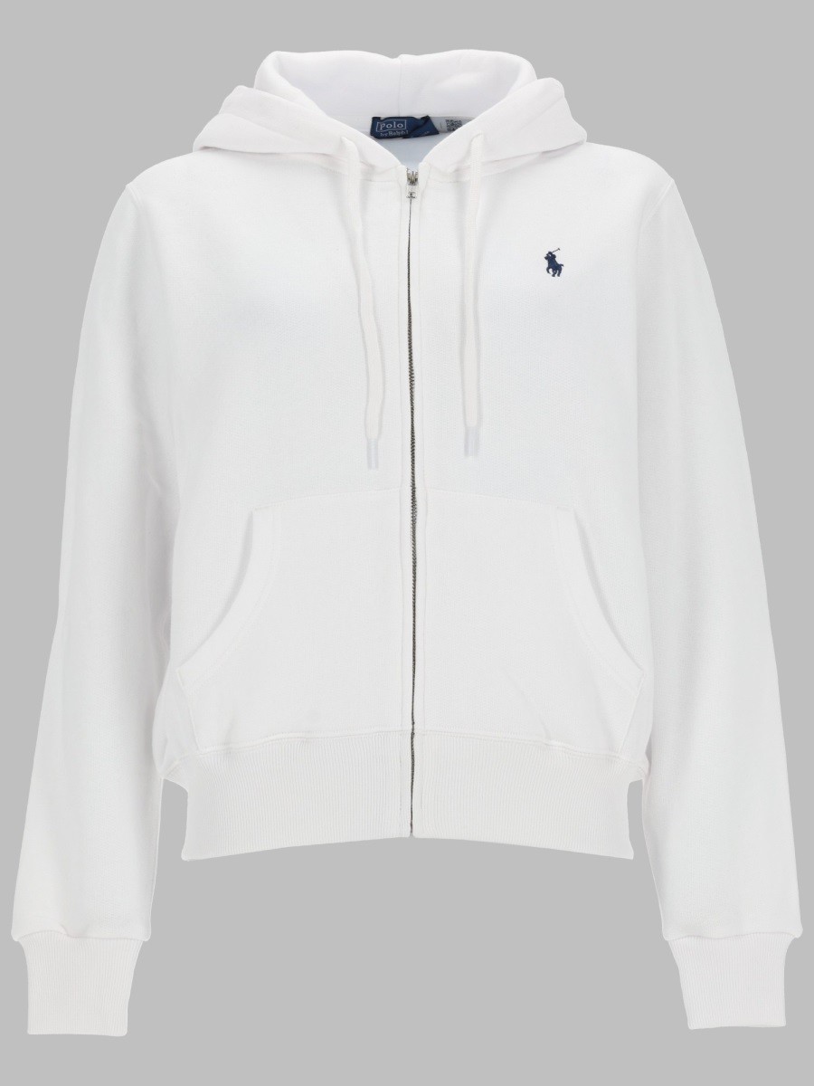 FELPA CON ZIP E LOGO