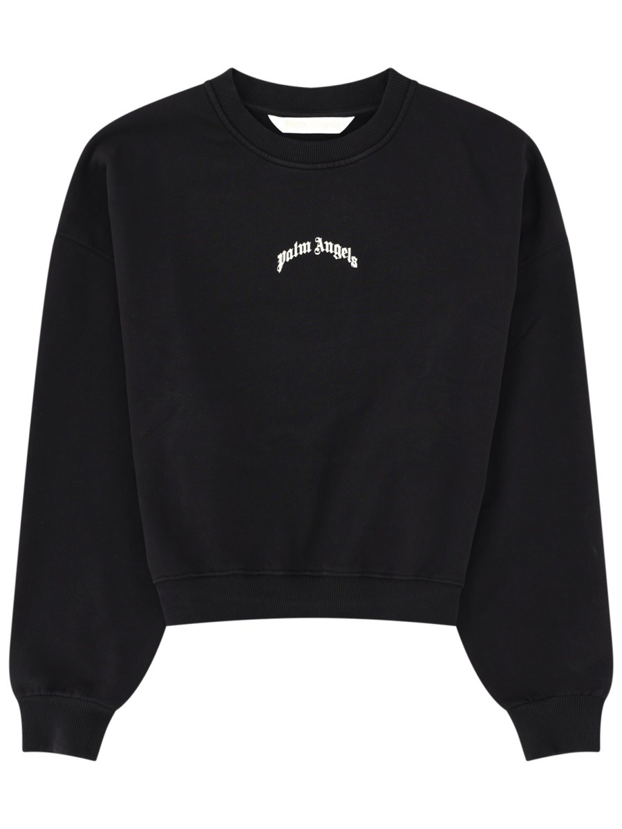 FELPA CROP CON LOGO