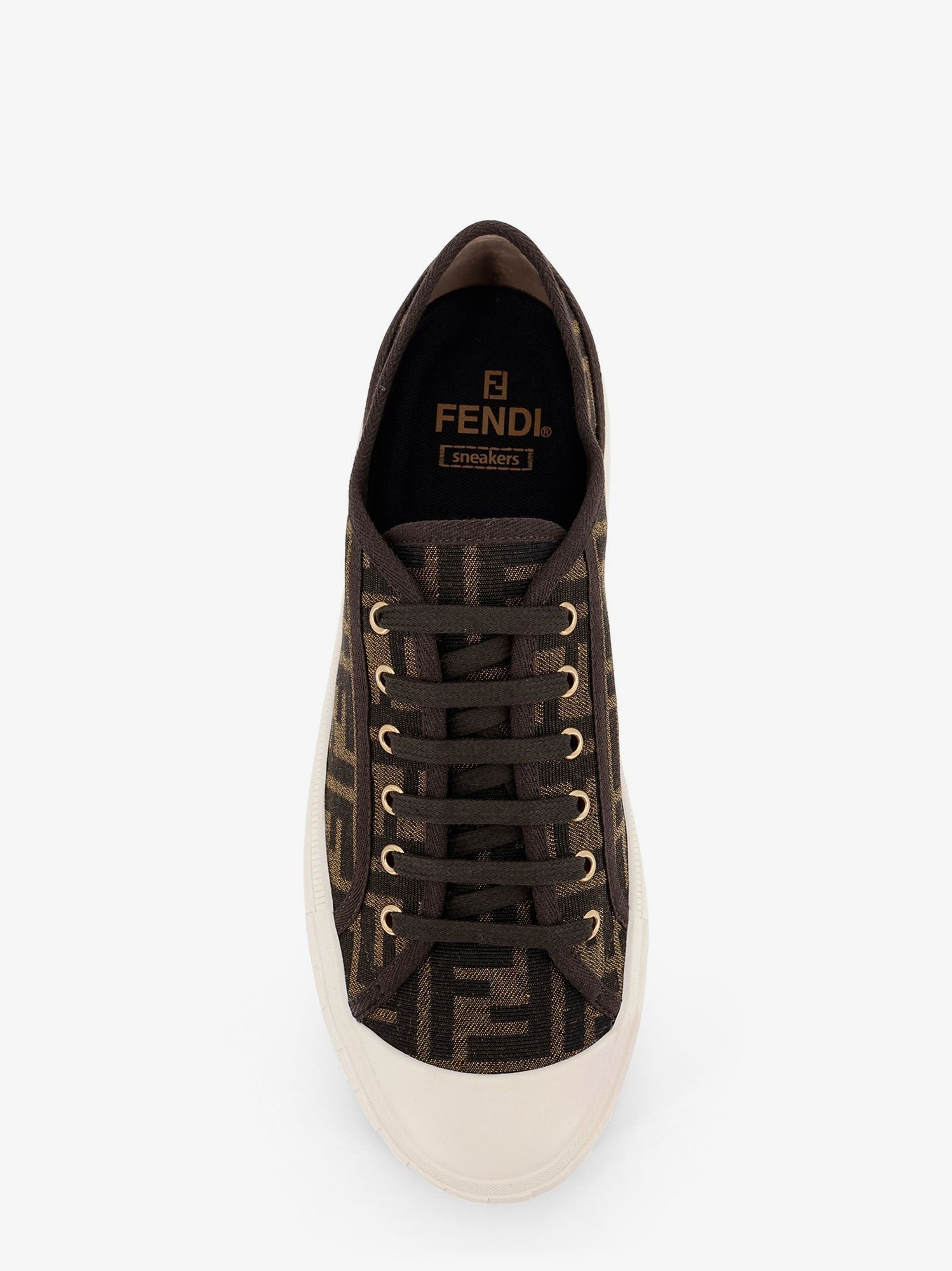 Fendi Domino FF jacquard fabric sneakers - Image 5