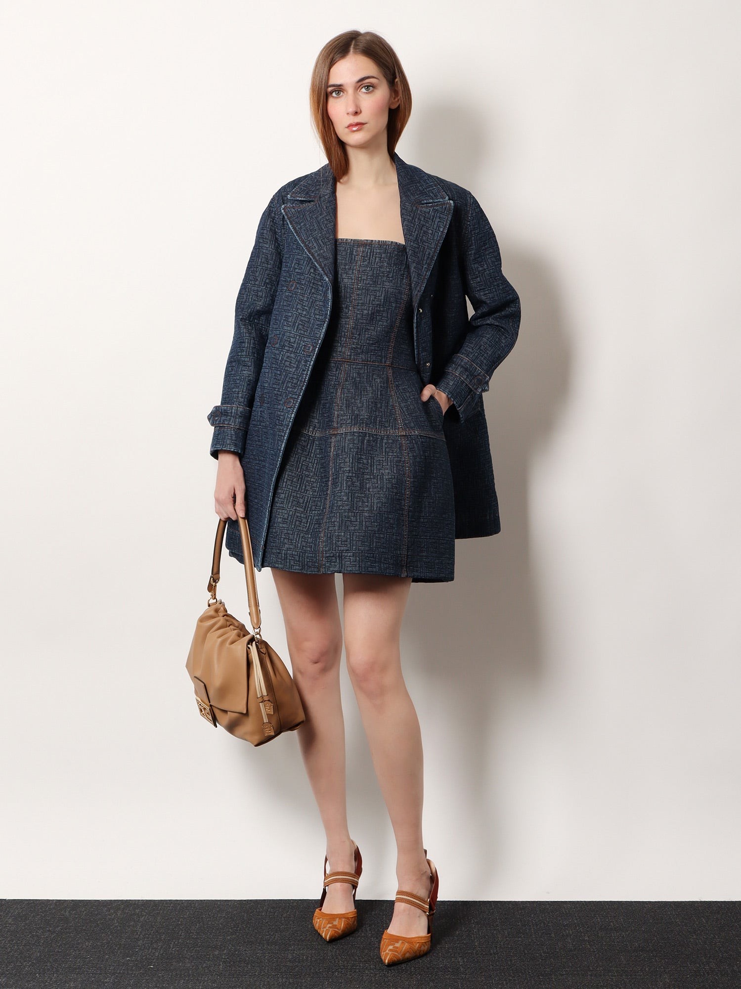FF padded denim caban - Image 2