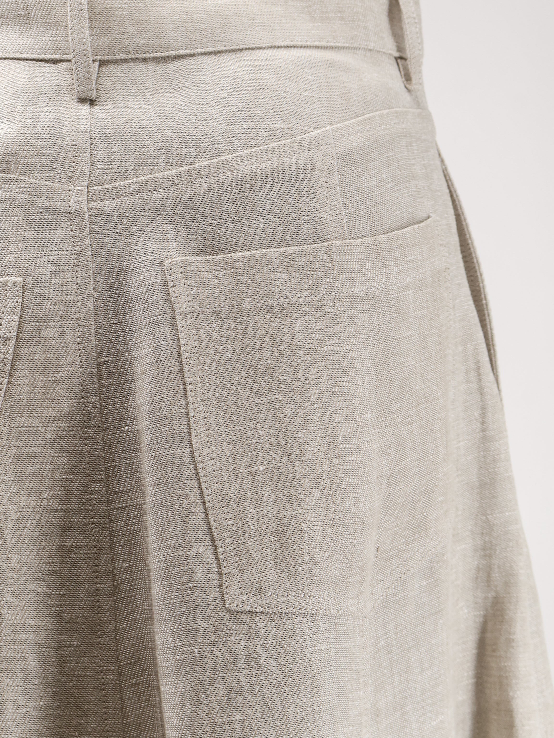 Flared linen skirt - Image 3