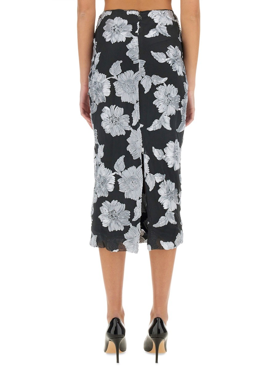 FLORAL PENCIL SKIRT - Image 3