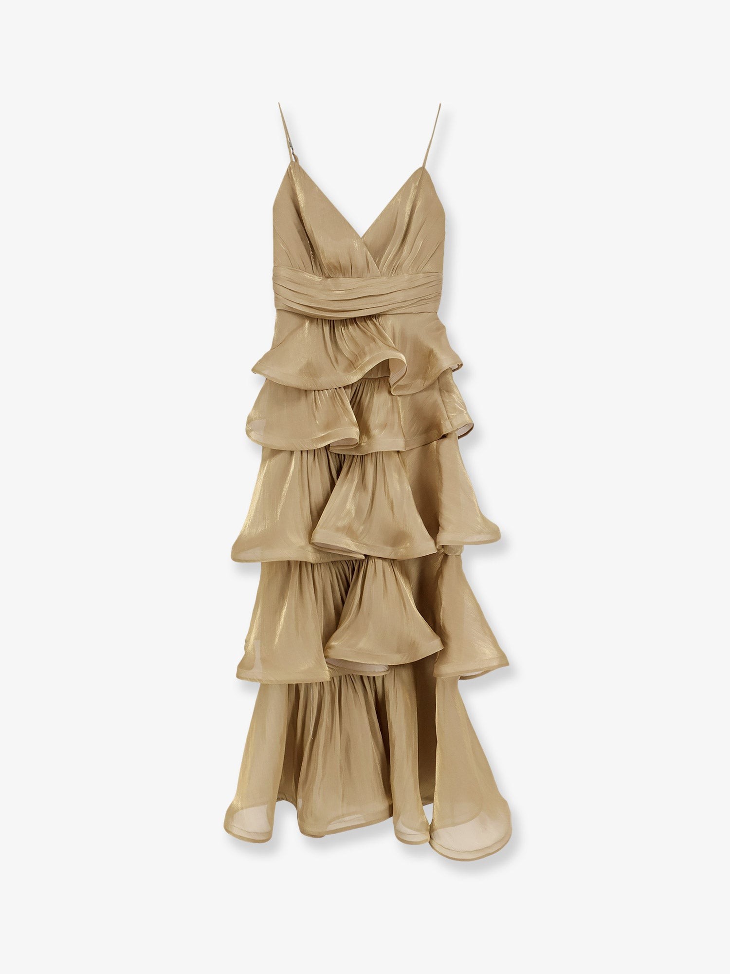 Flounced long dress