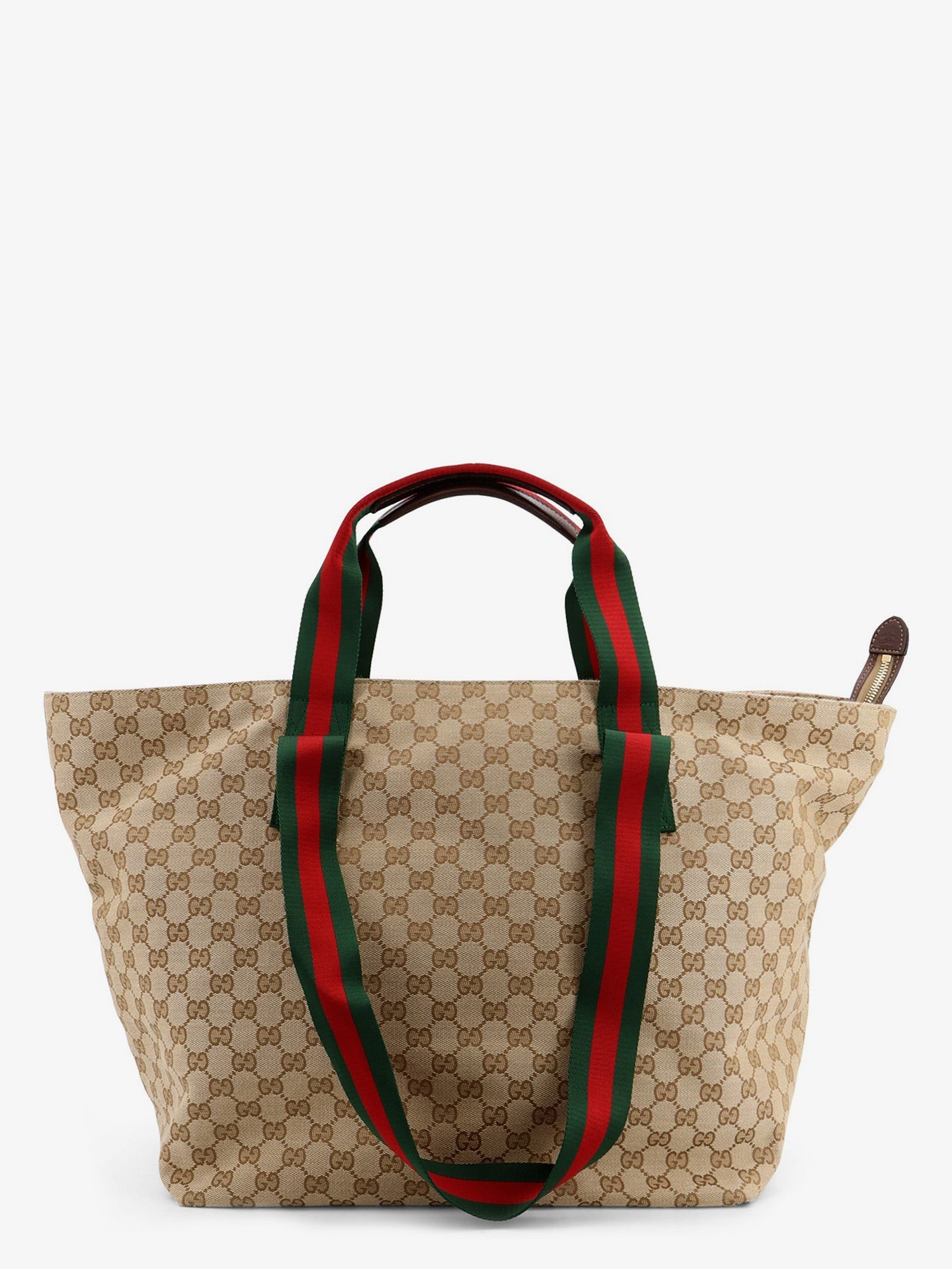 GG fabric shopping bag with Nastro Web handle detail
