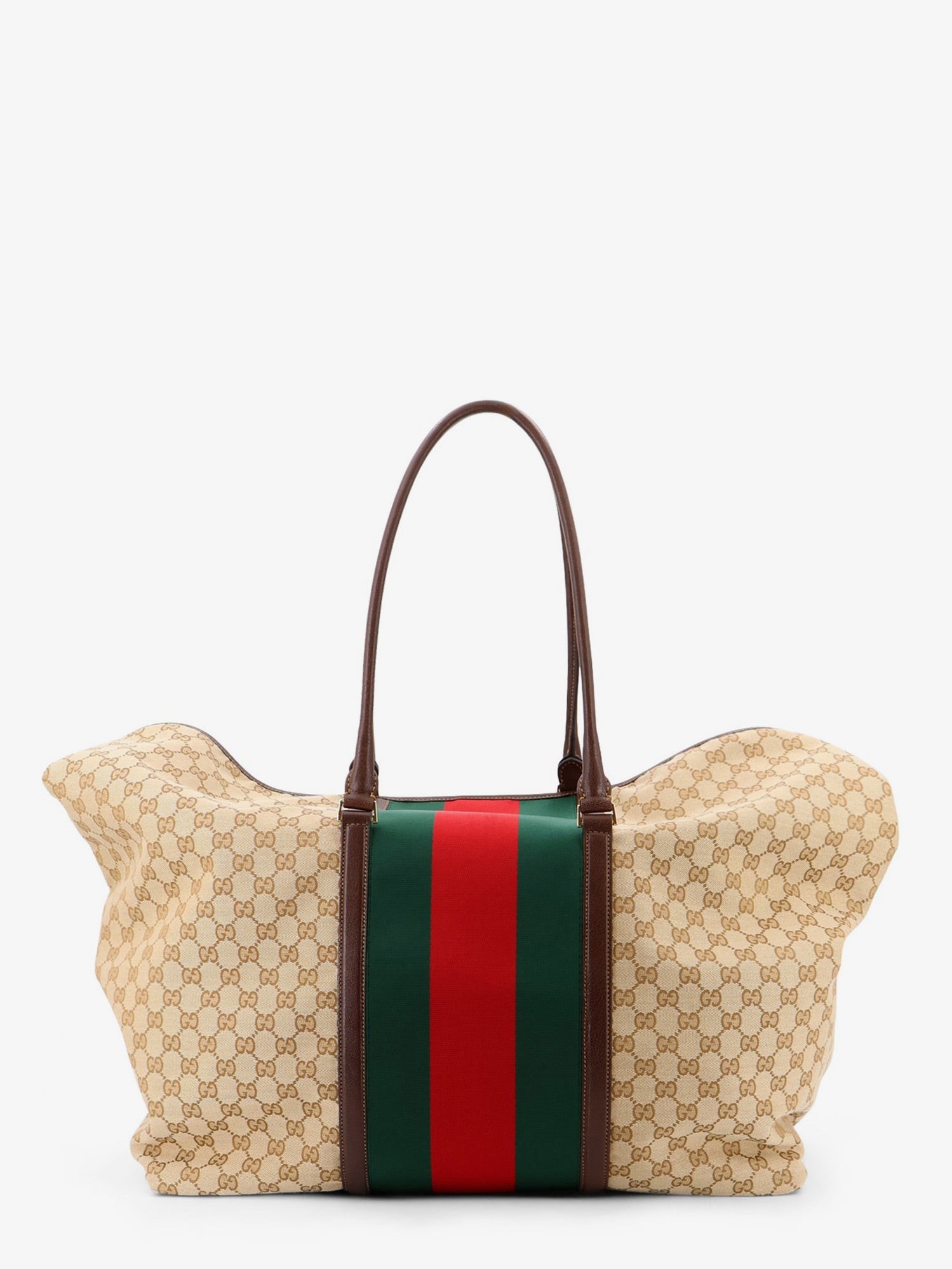 GG fabric travel bag with Web detail on the front - Image 2