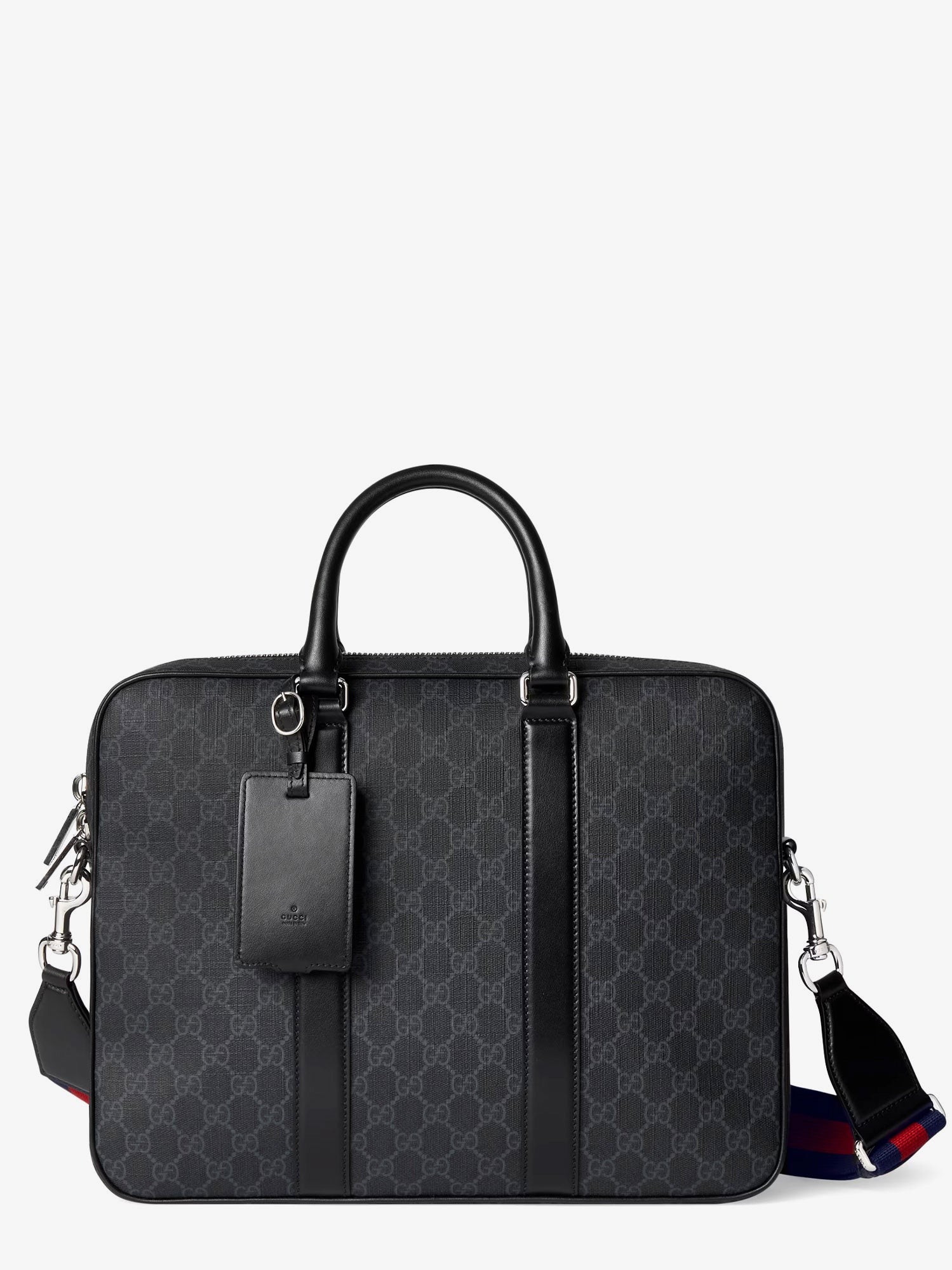 GG Supreme fabric and leather briefcase