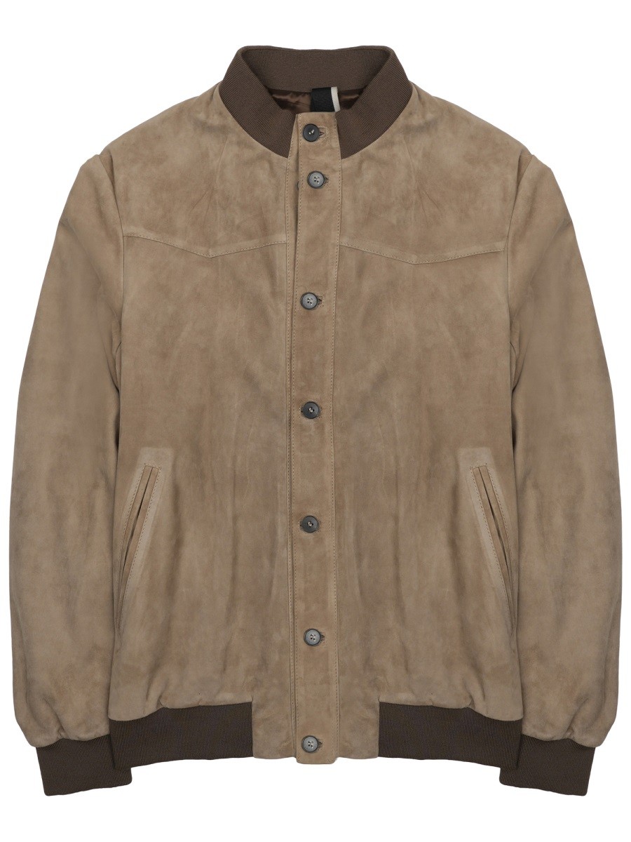 GIACCA BOMBER IN SUEDE
