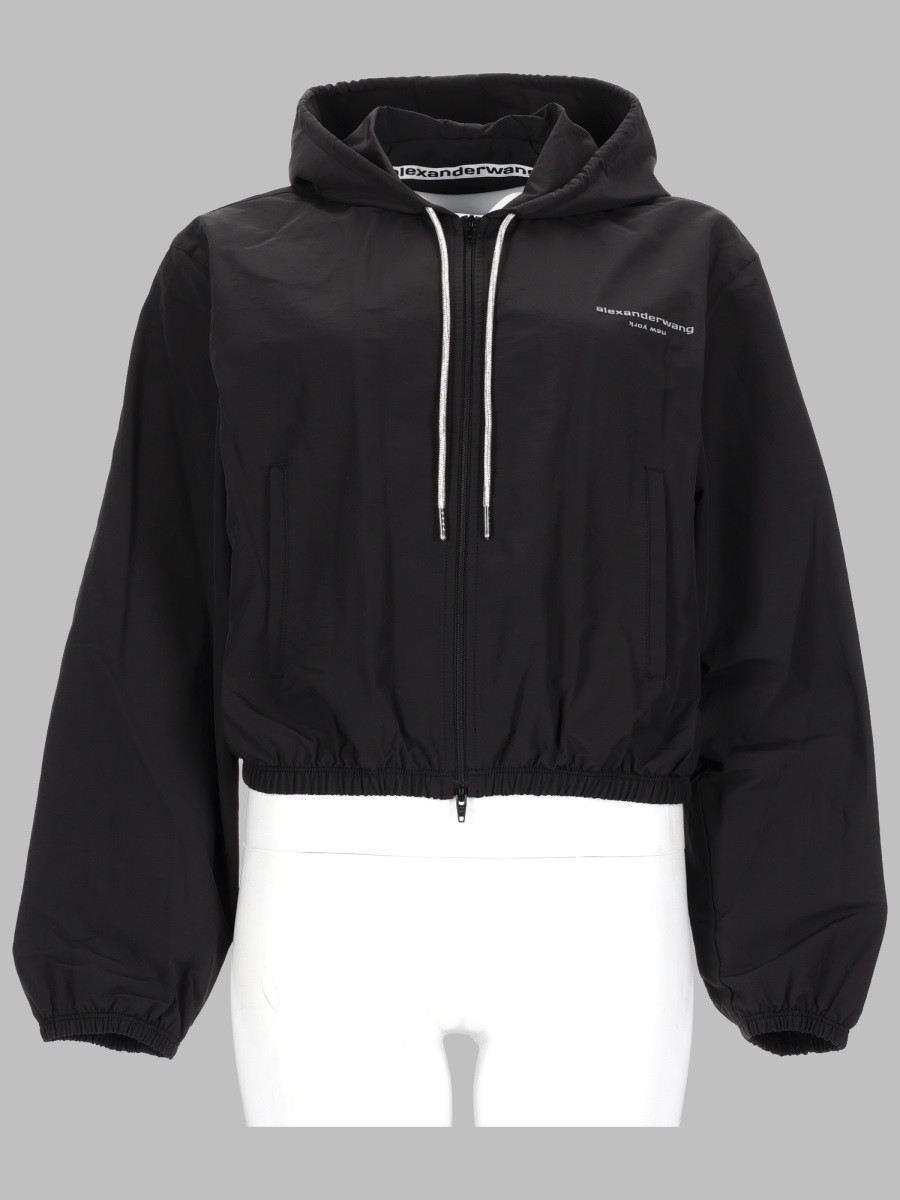 GIACCA CON CAPPUCCIO E LOGO
