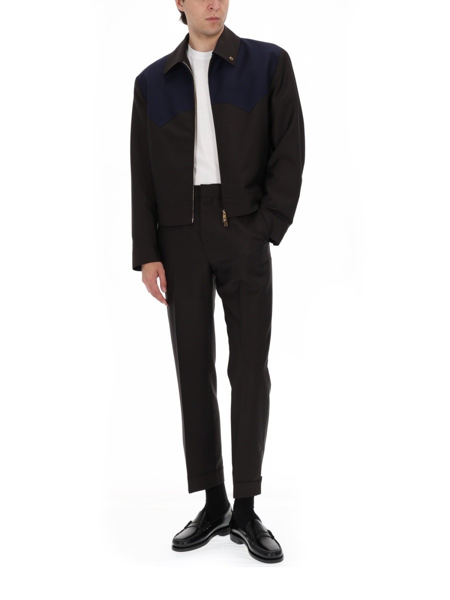 GIACCA IN LANA E MOHAIR CON ZIP - Image 2