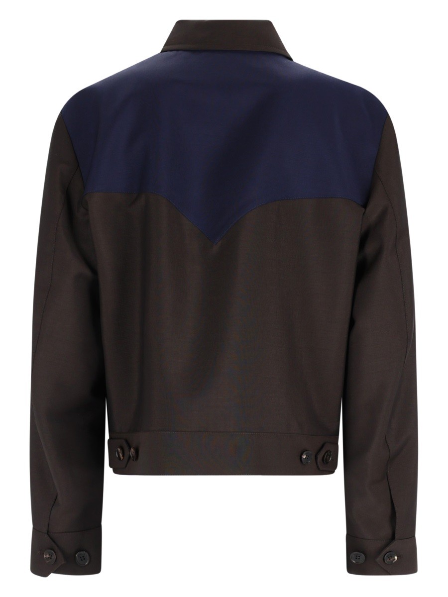 GIACCA IN LANA E MOHAIR CON ZIP - Image 3