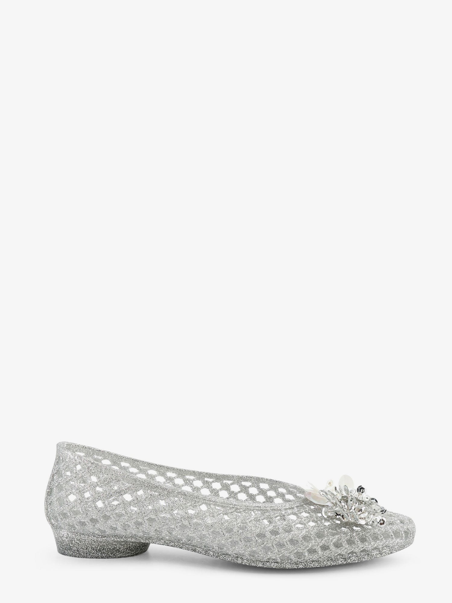 Glitter PVC ballerinas