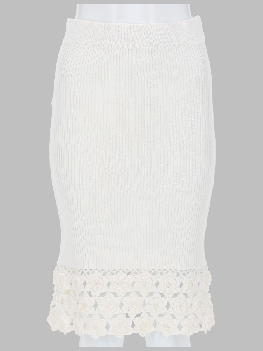 GONNA CON BORDO IN CROCHET