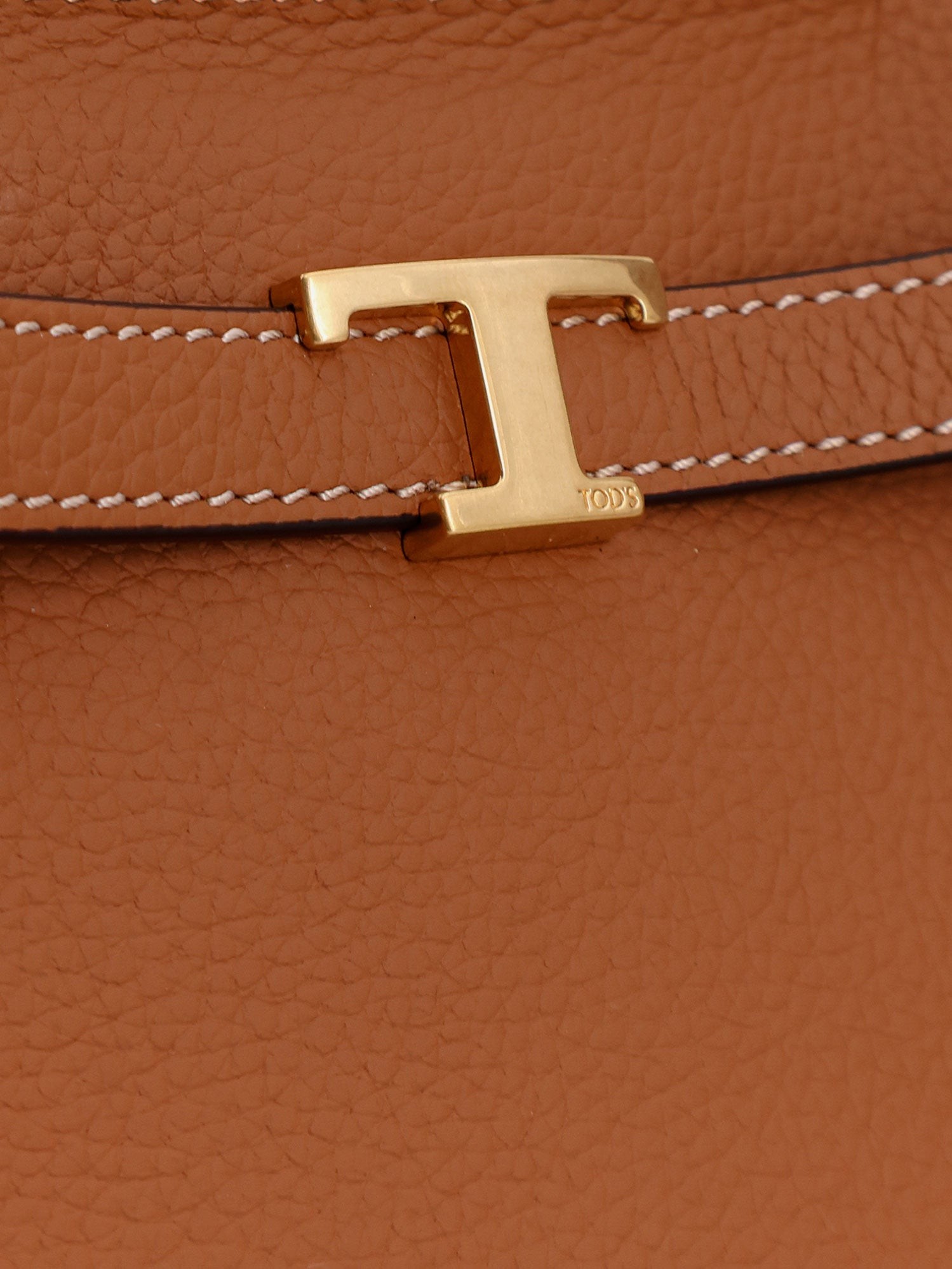 Hammered leather shopping bag - Image 5