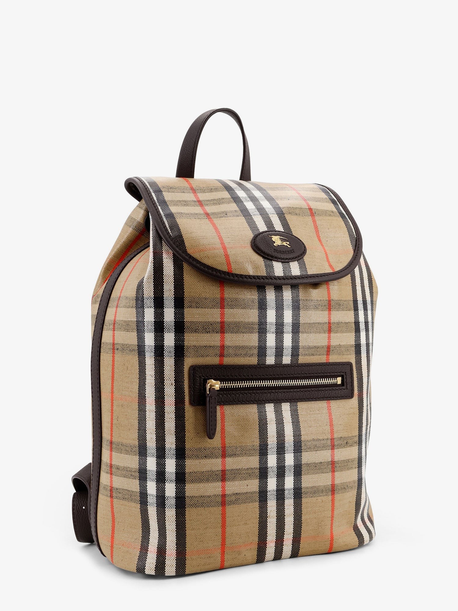 Highlands coated canvas backpack with front logo - Image 4