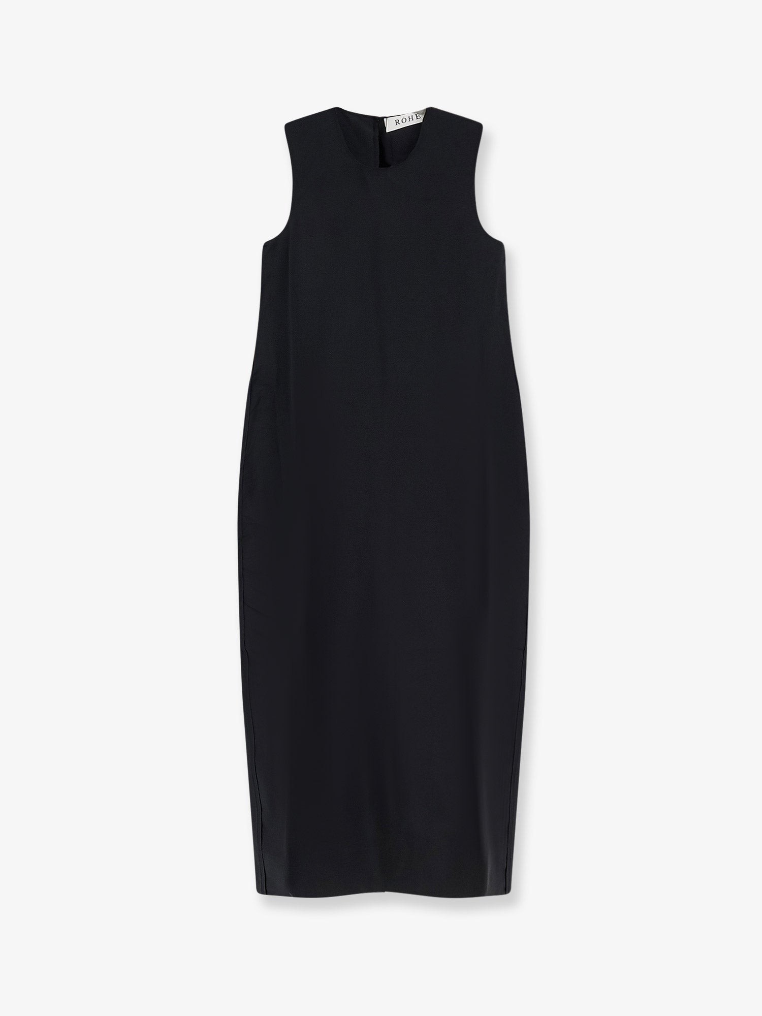 Hourglass linen and silk blend long dress