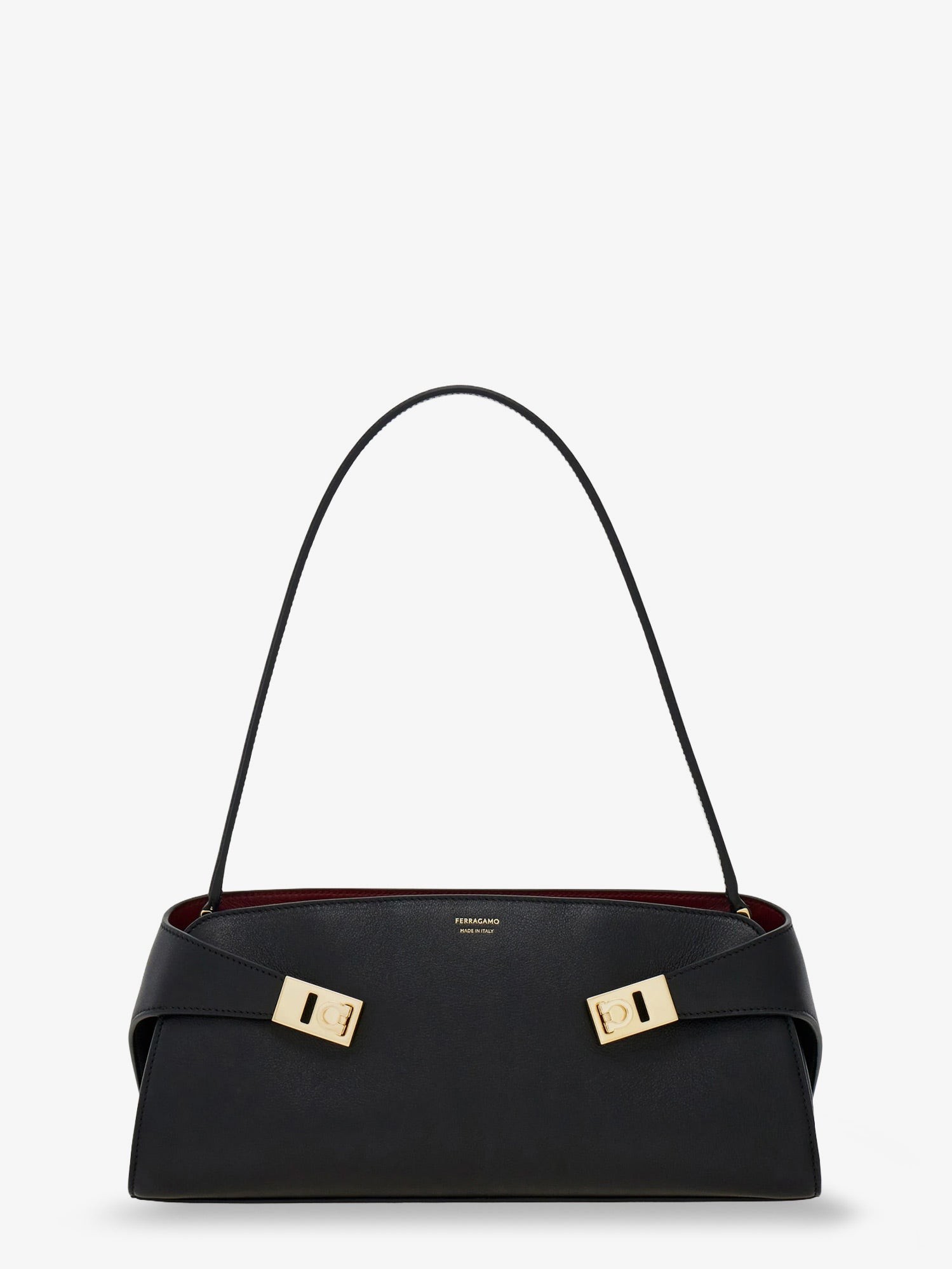 Hug East-West leather shoulder bag