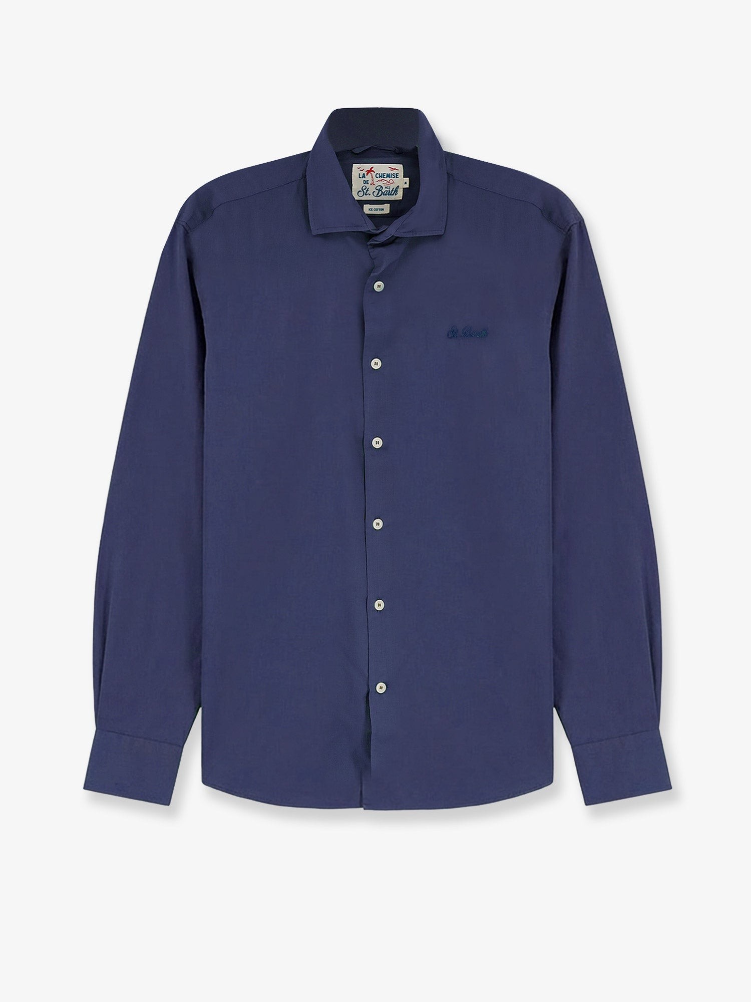 Ice cotton shirt with embroidered logo on the front