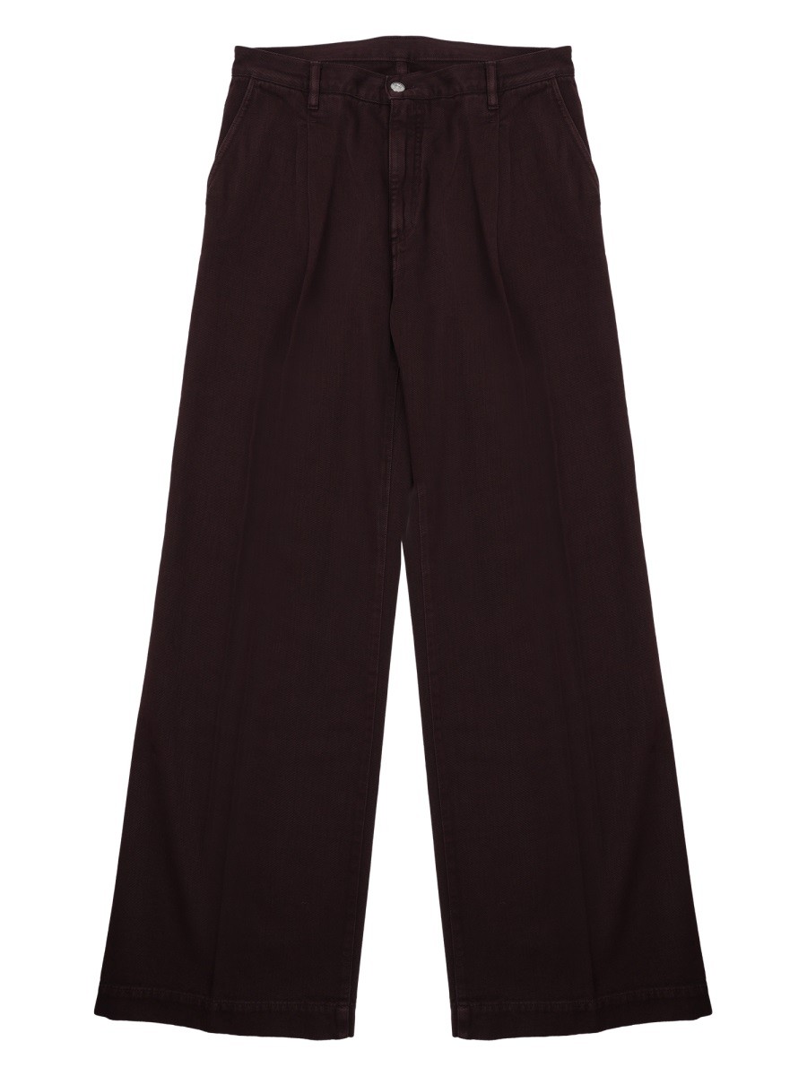 JEANS AMPIO IN COTONE