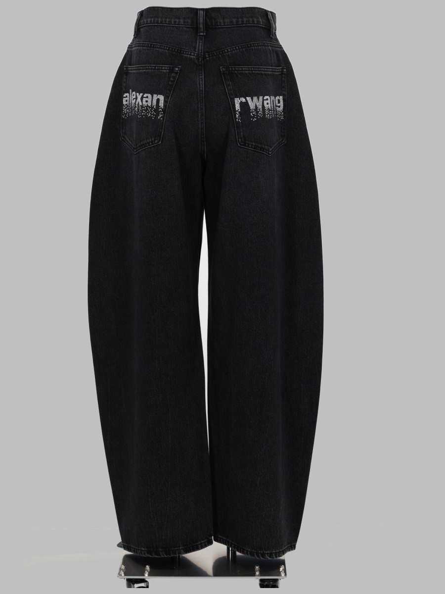 JEANS "BLOW UP" CON LOGO IN STRASS - Image 2