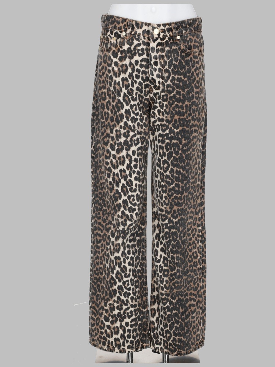 JEANS CON STAMPA ANIMALIER