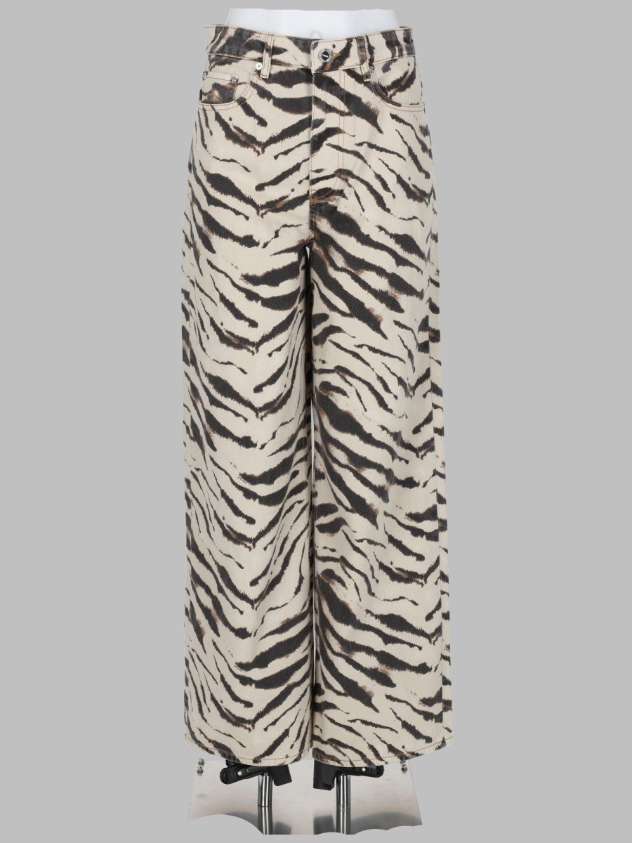 JEANS CON STAMPA ANIMALIER