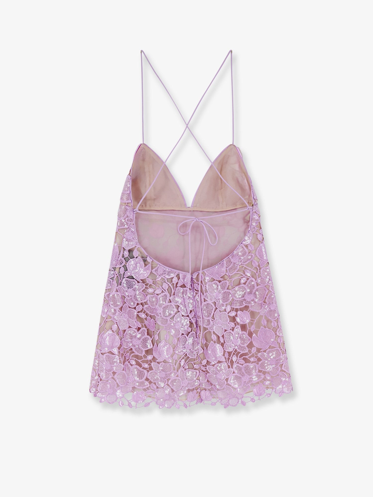 Kamala short dress with all-over sequin detail - Image 4