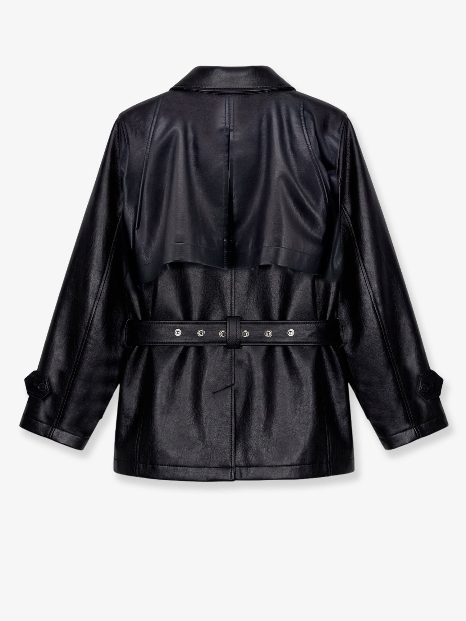 Kelia faux leather trench - Image 2