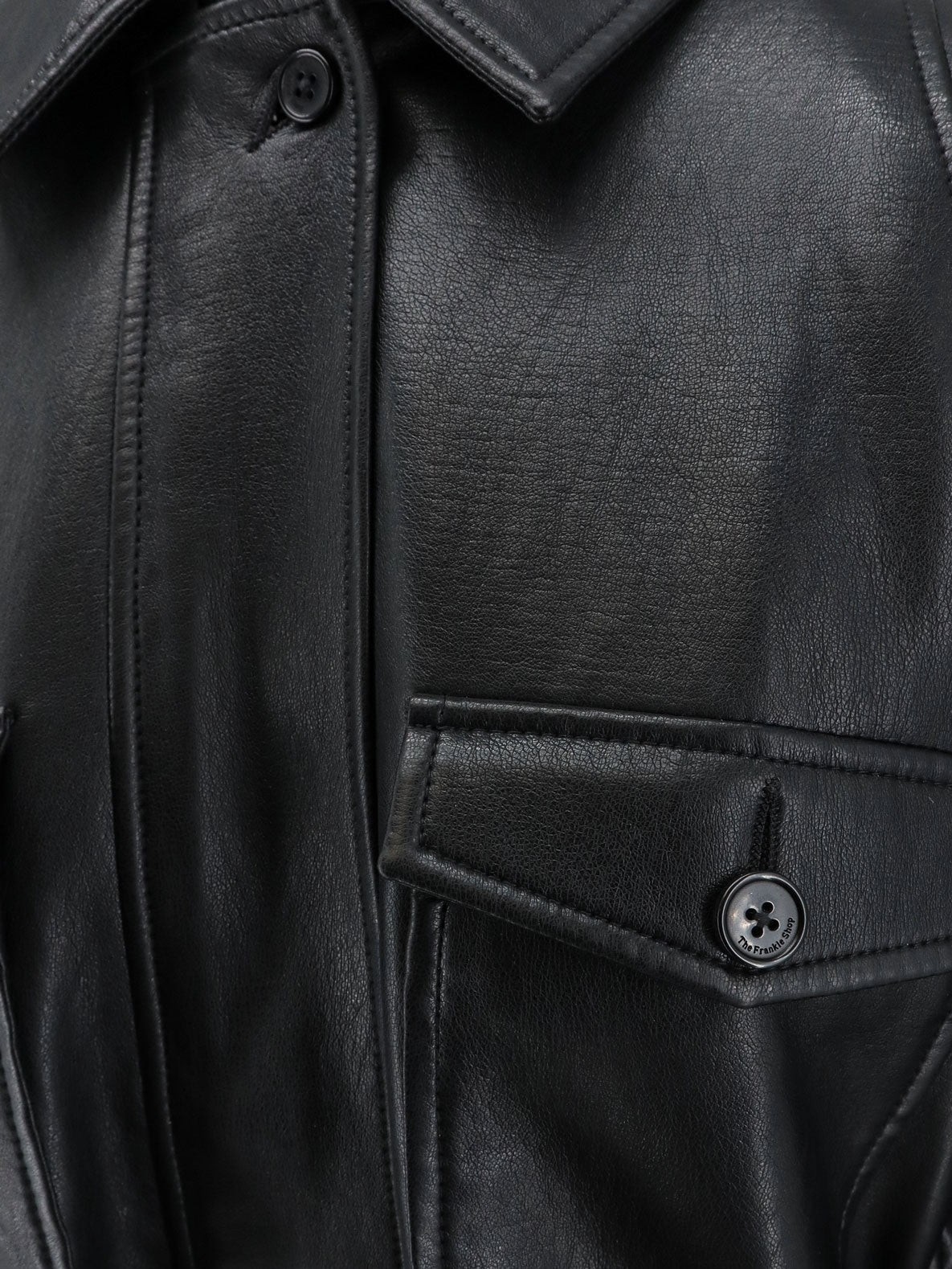 Kelia faux leather trench - Image 3