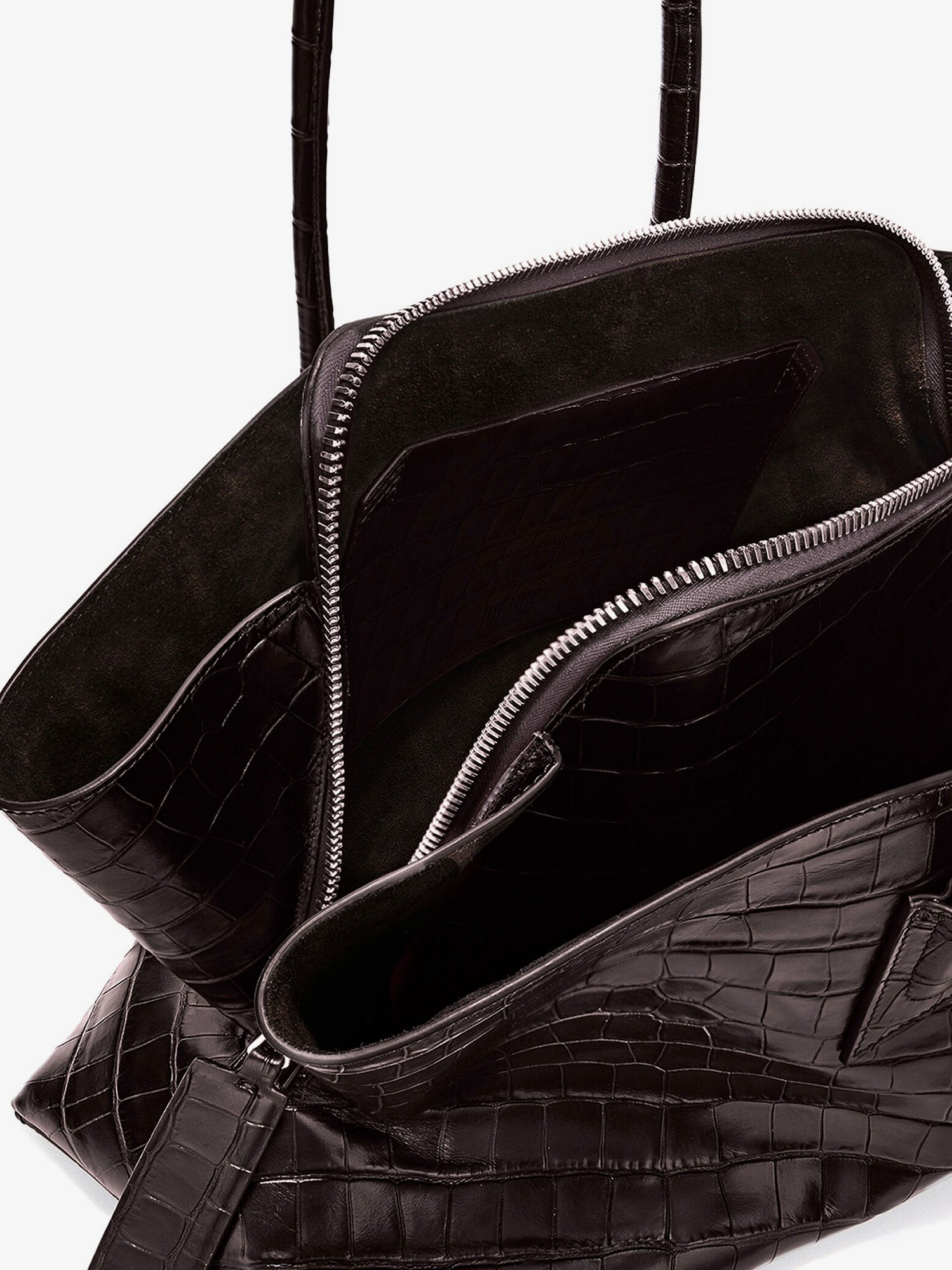 La Passeggiata Medium croc-effect leather shoulder bag - Image 4