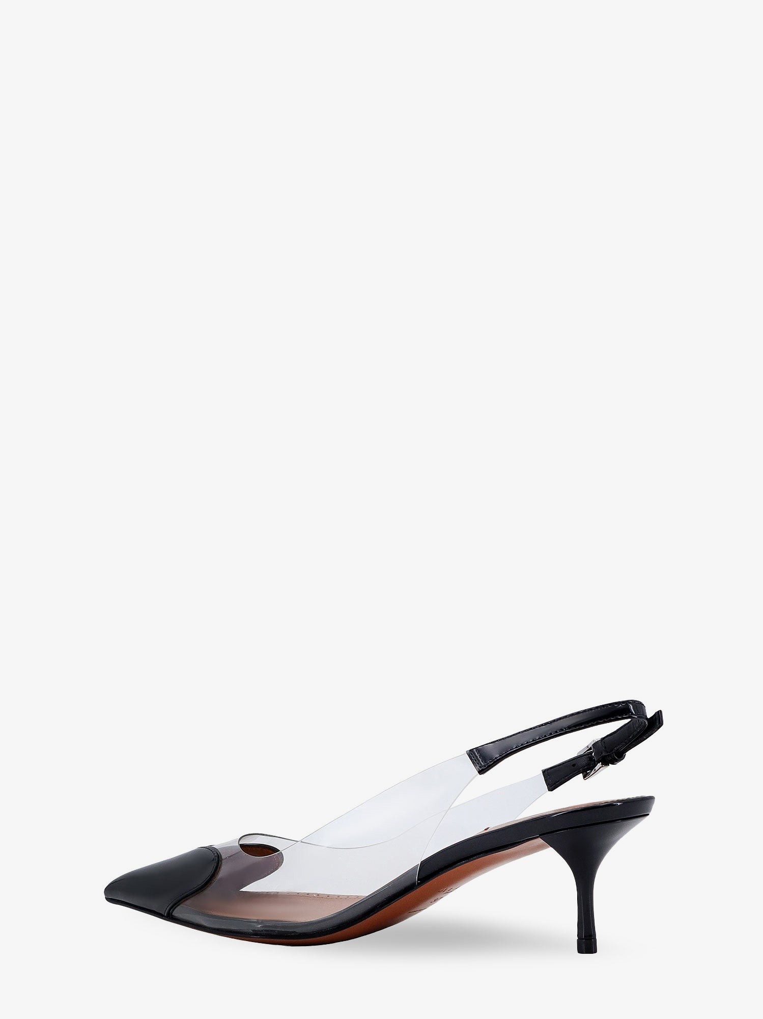 Le Coeur Slingback PVC and leather pumps - Image 4