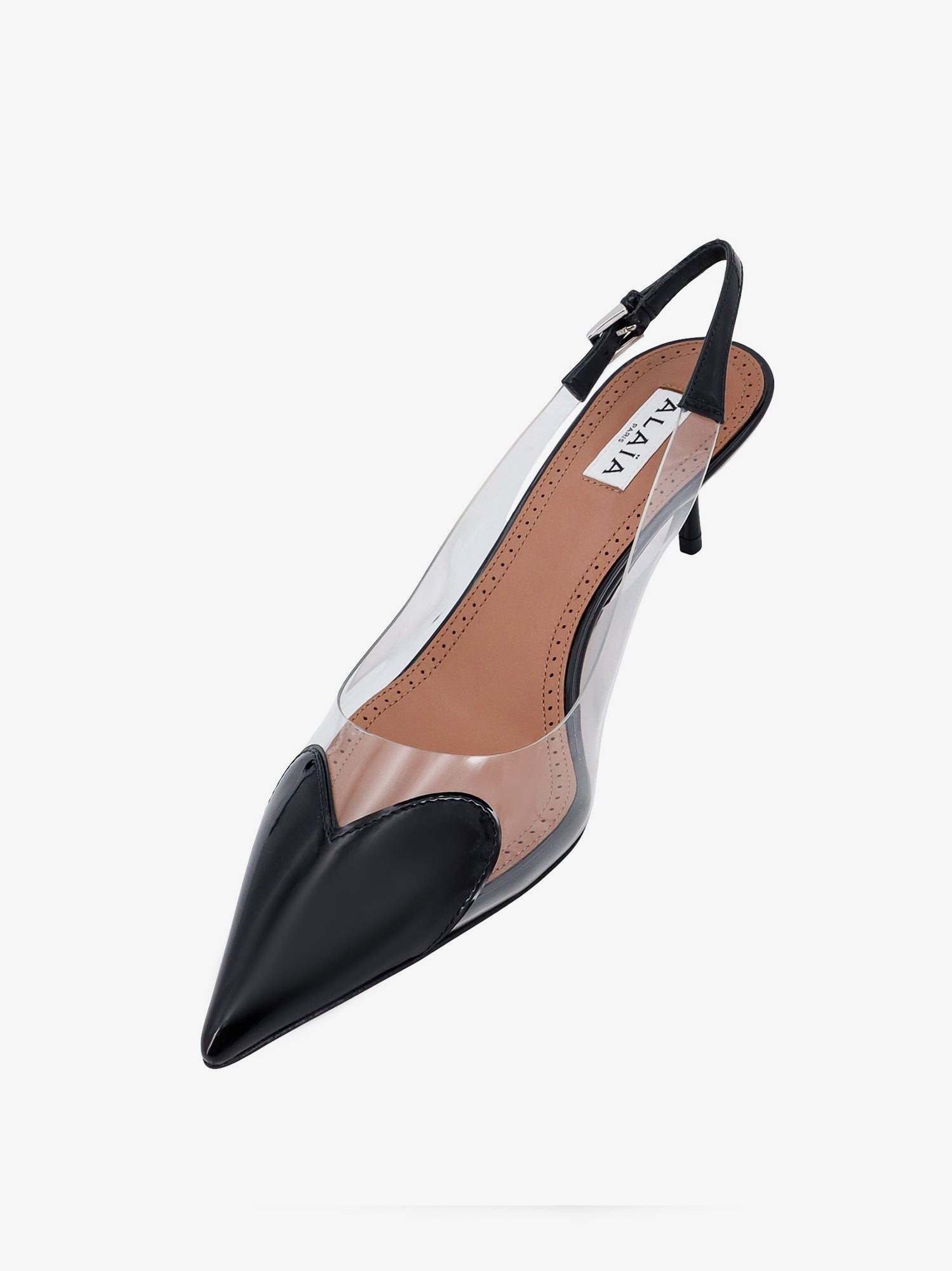 Le Coeur Slingback PVC and leather pumps - Image 5