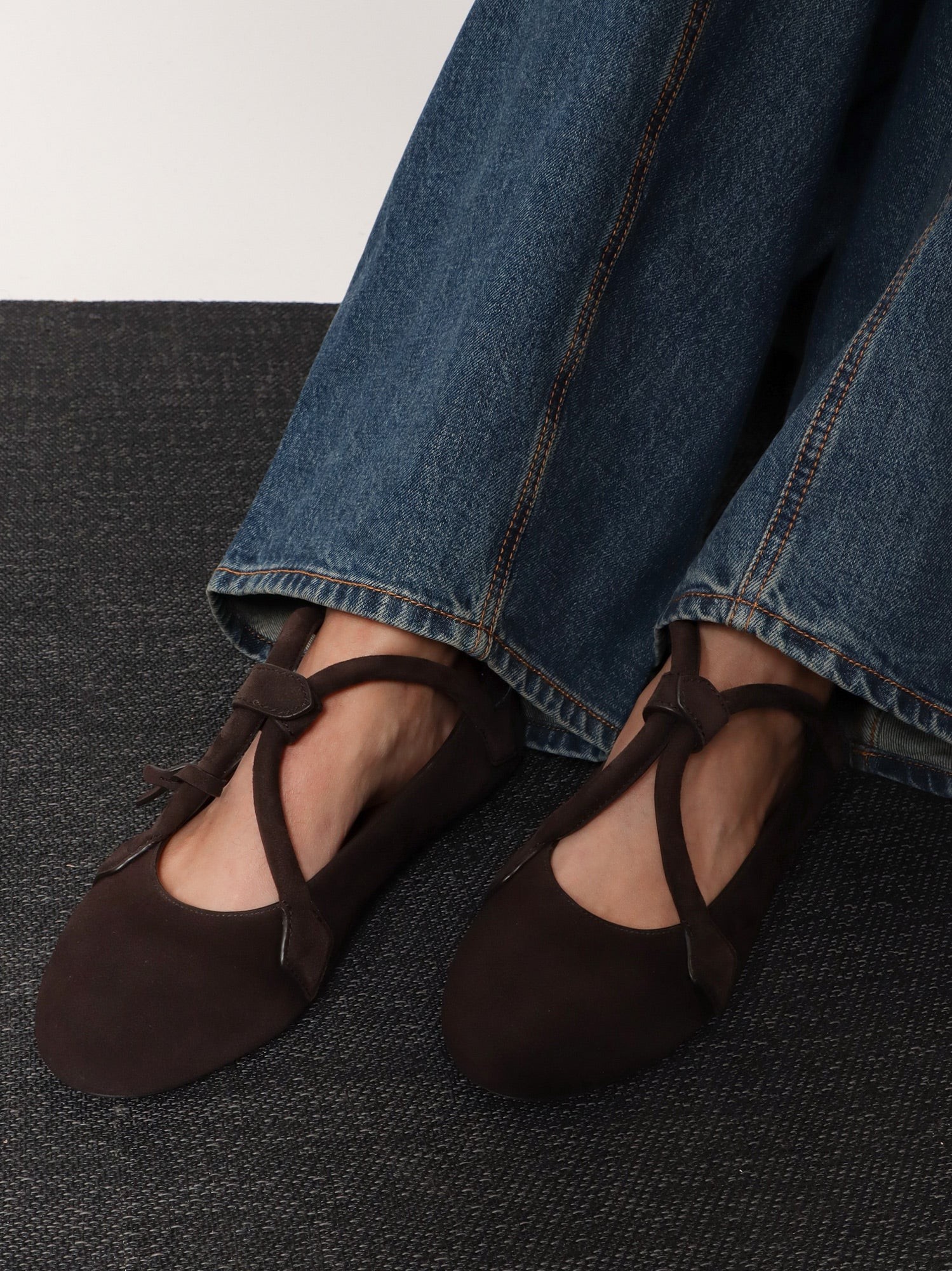 Le Teckel Suede Ballet Flats - Image 2