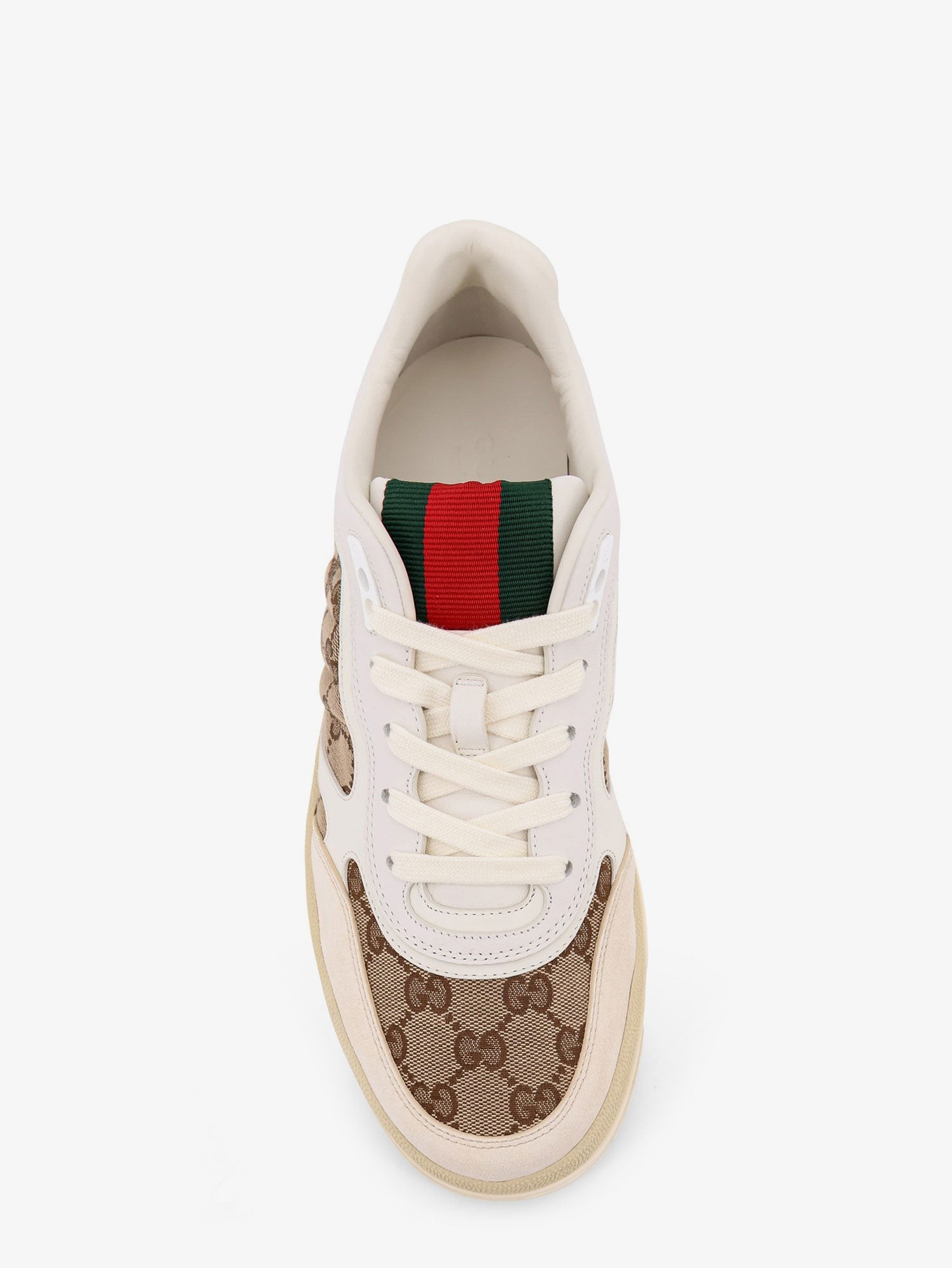 Leather and suede Low-top Re-Web sneakers with GG Supreme fabric inserts - Image 5