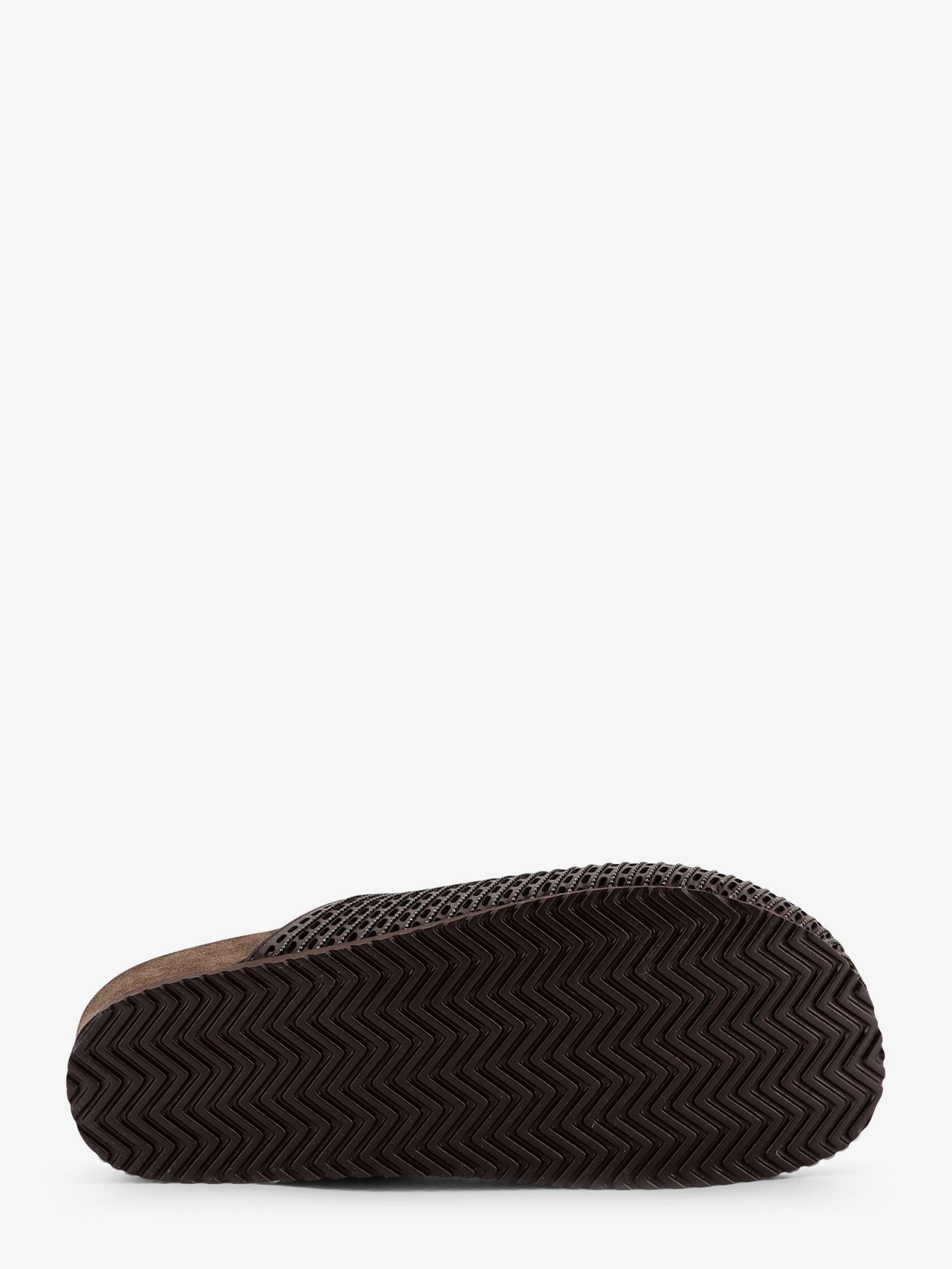 Leather sandals with Precious Net detail - Image 4