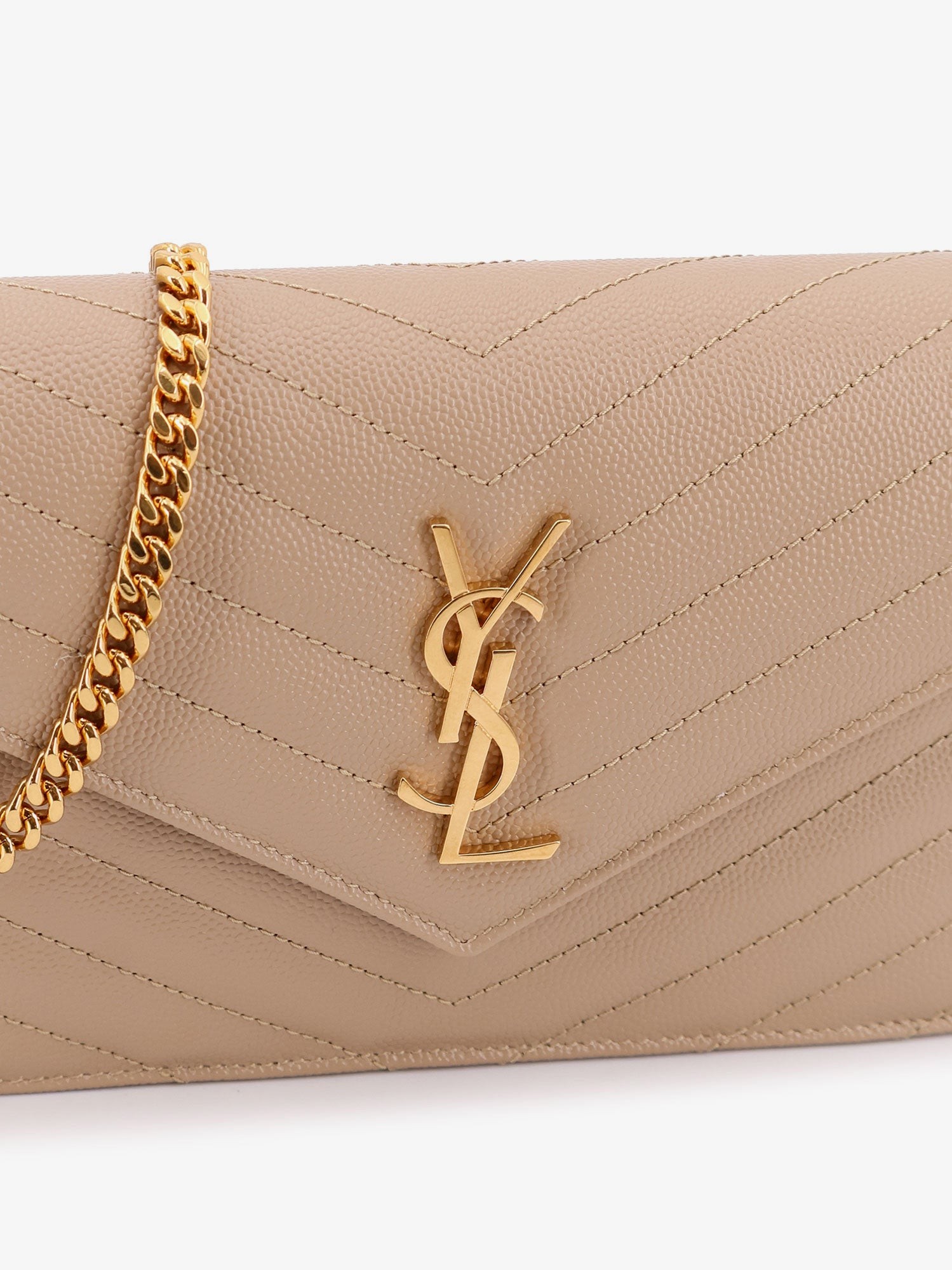 Leather shoulder bag with metal Cassandre logo - Image 4