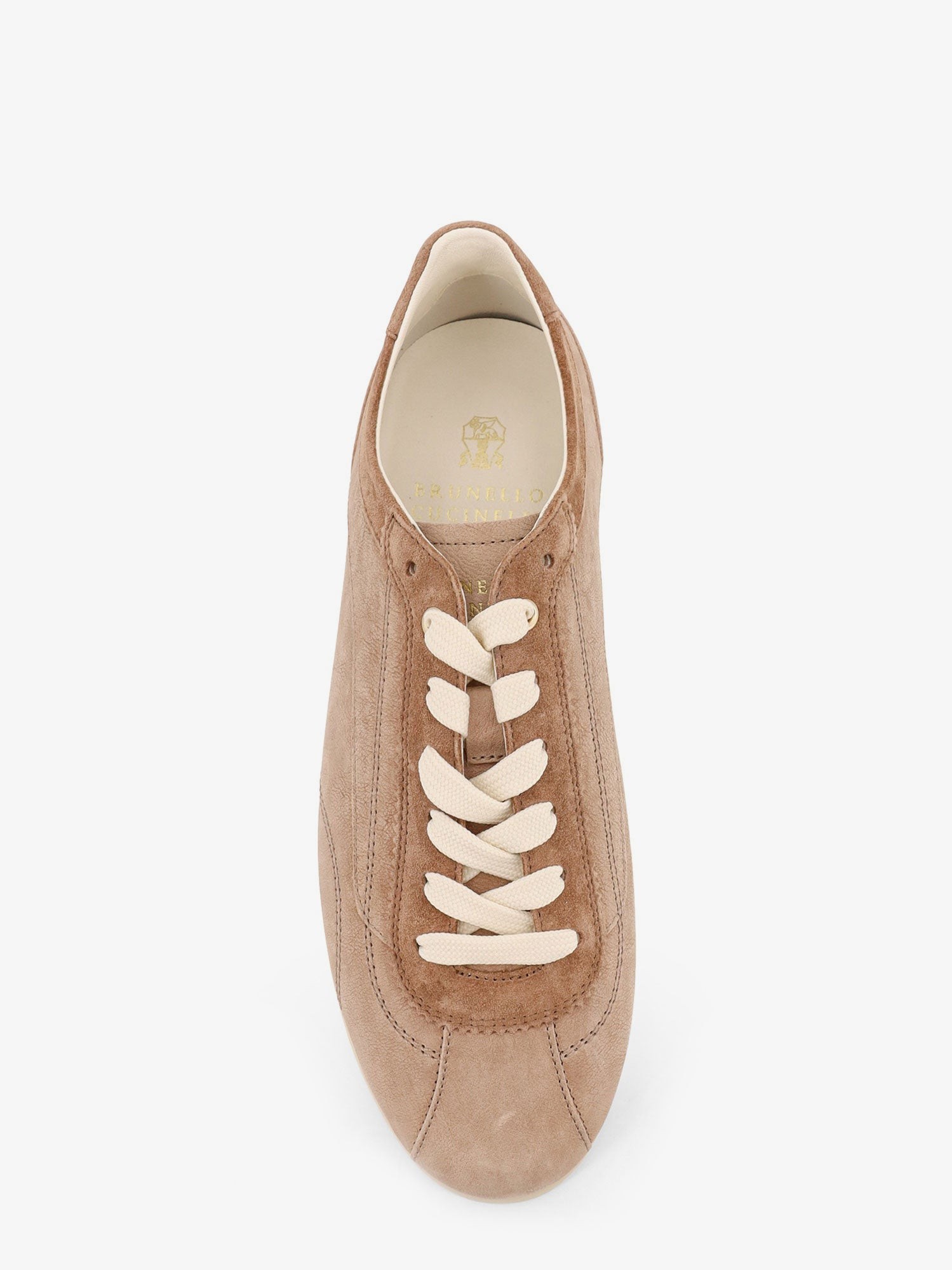 Leather sneakers with stitching detail - Image 5