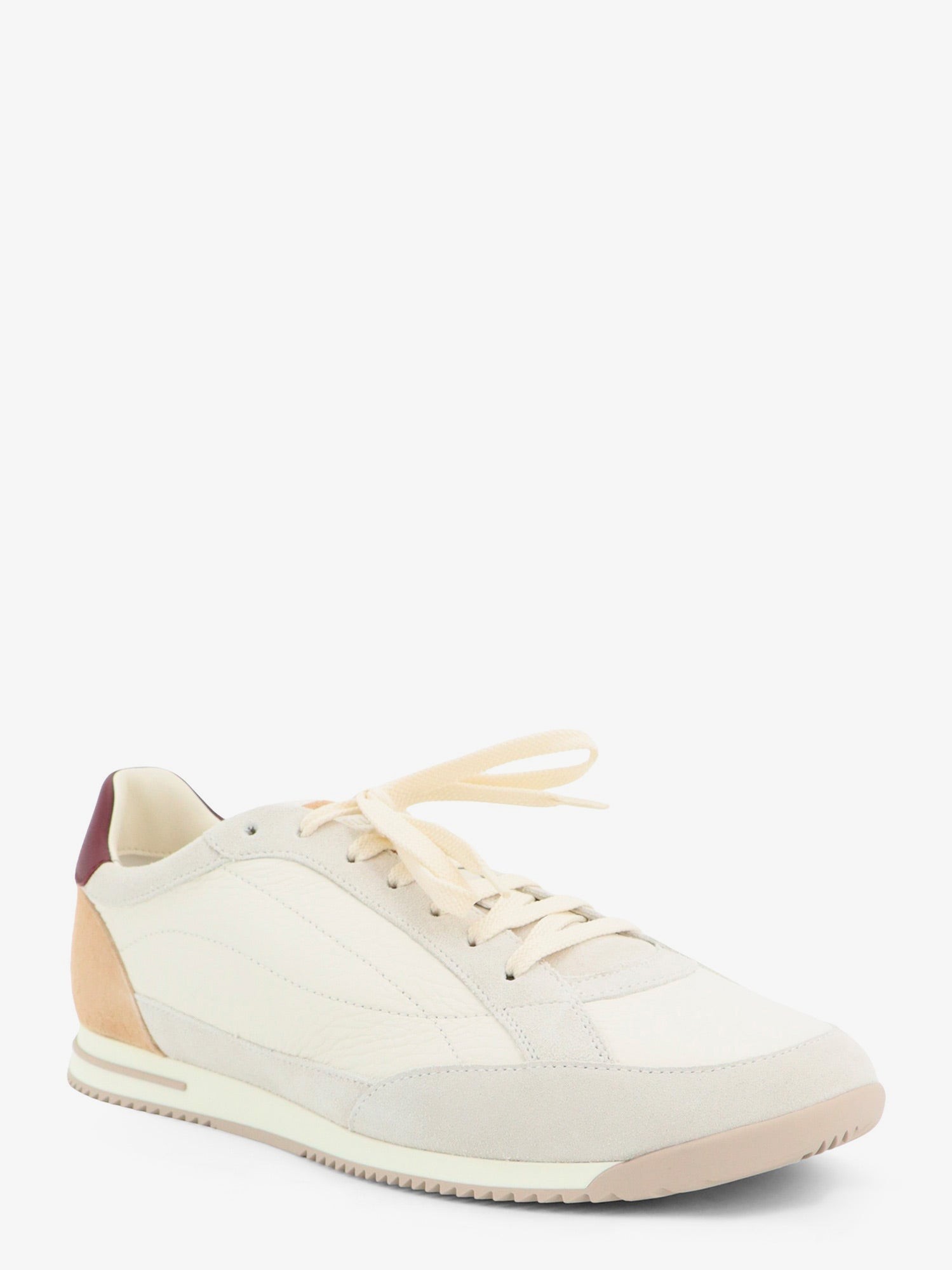 Leather sneakers with suede inserts - Image 2