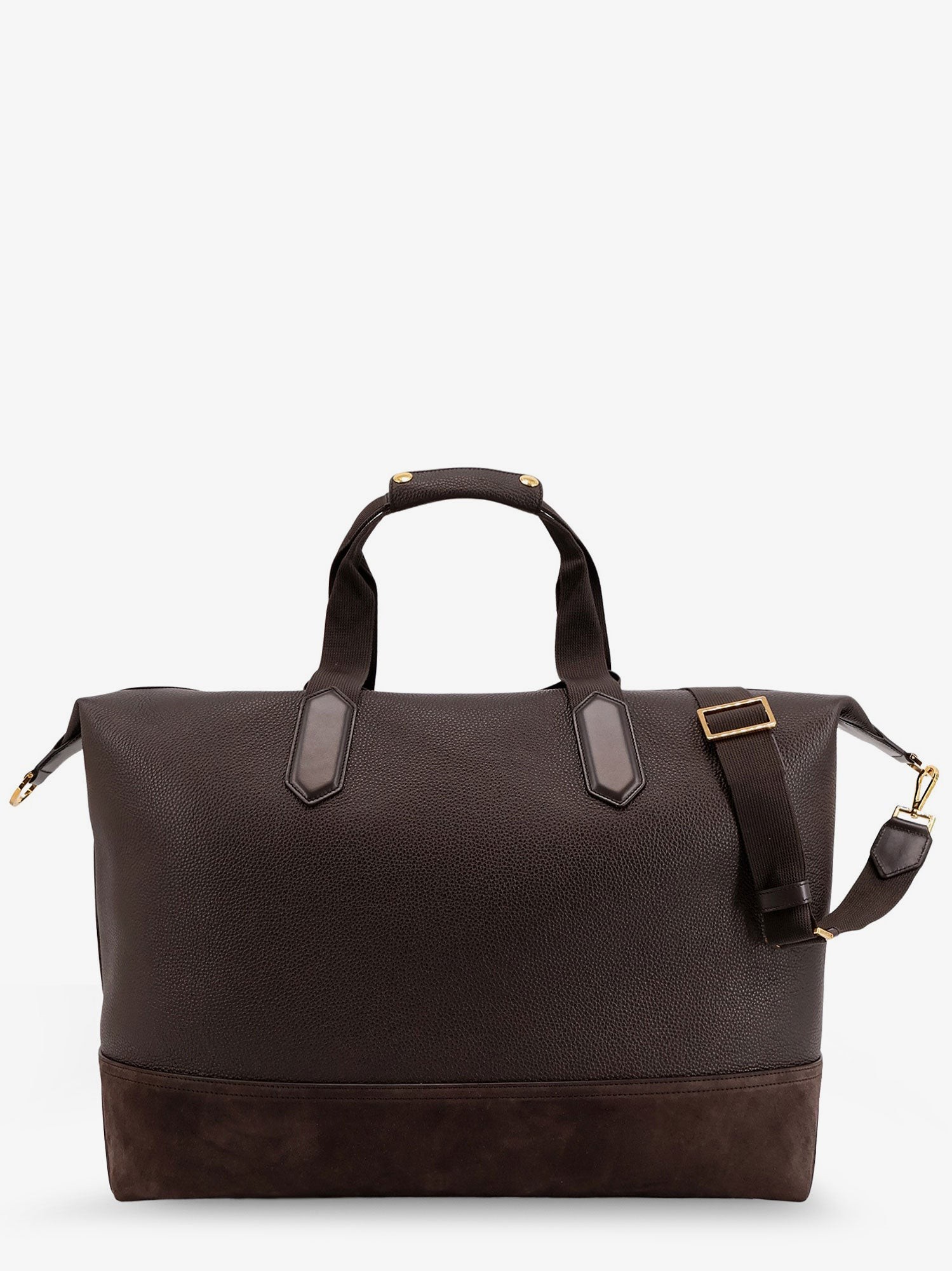 Leather travel bag with suede inserts - Image 3