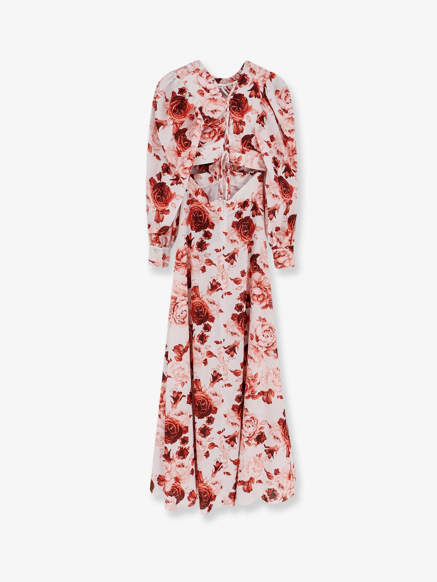 Linen and cotton blend long dress - Image 4