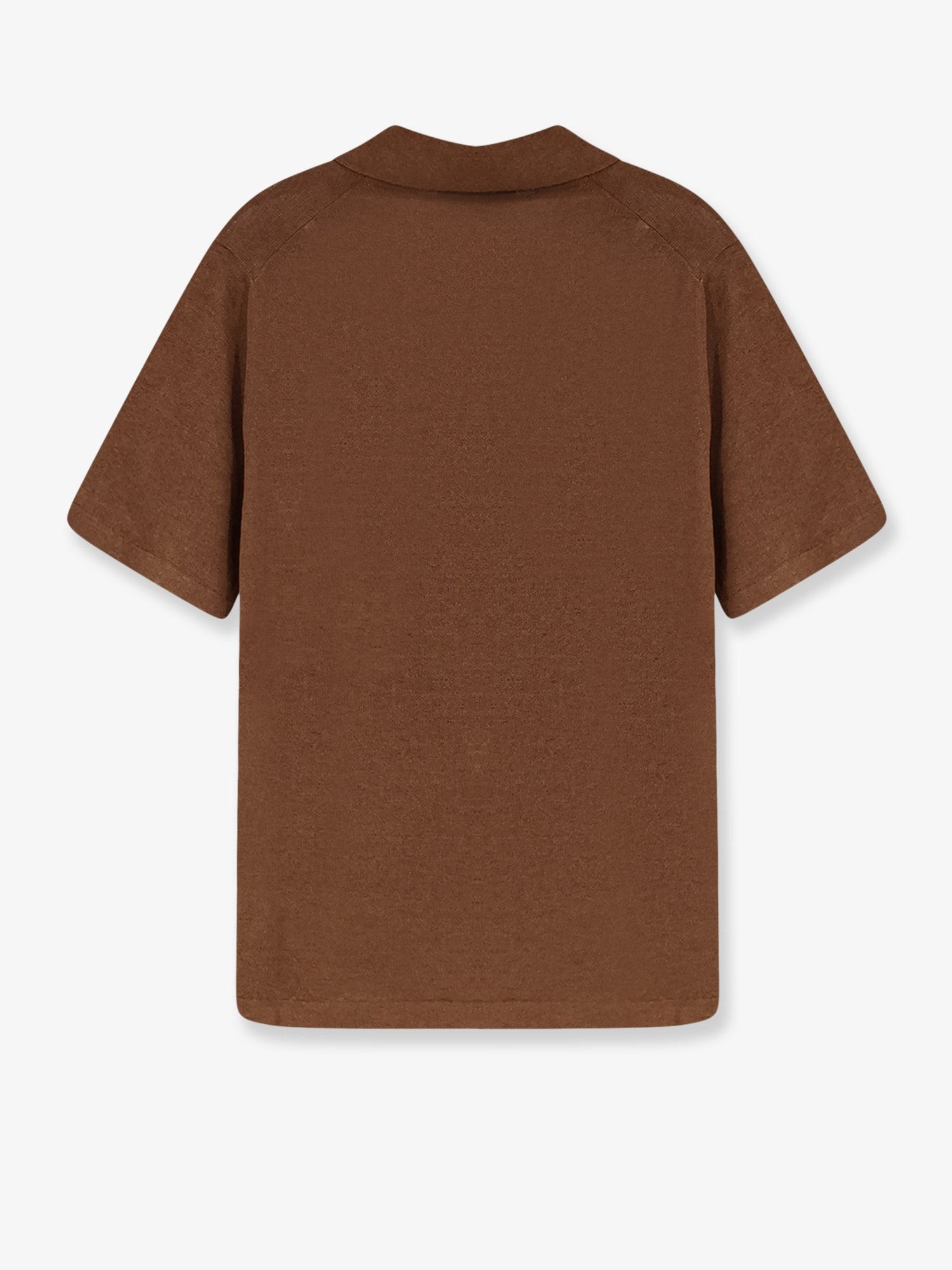 Linen and cotton blend polo shirt - Image 2
