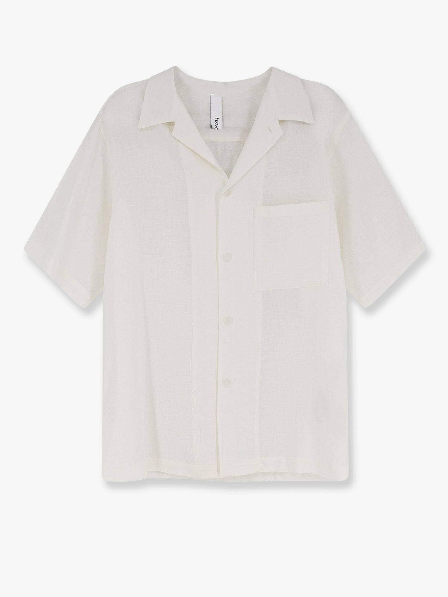 Linen and viscose blend shirt