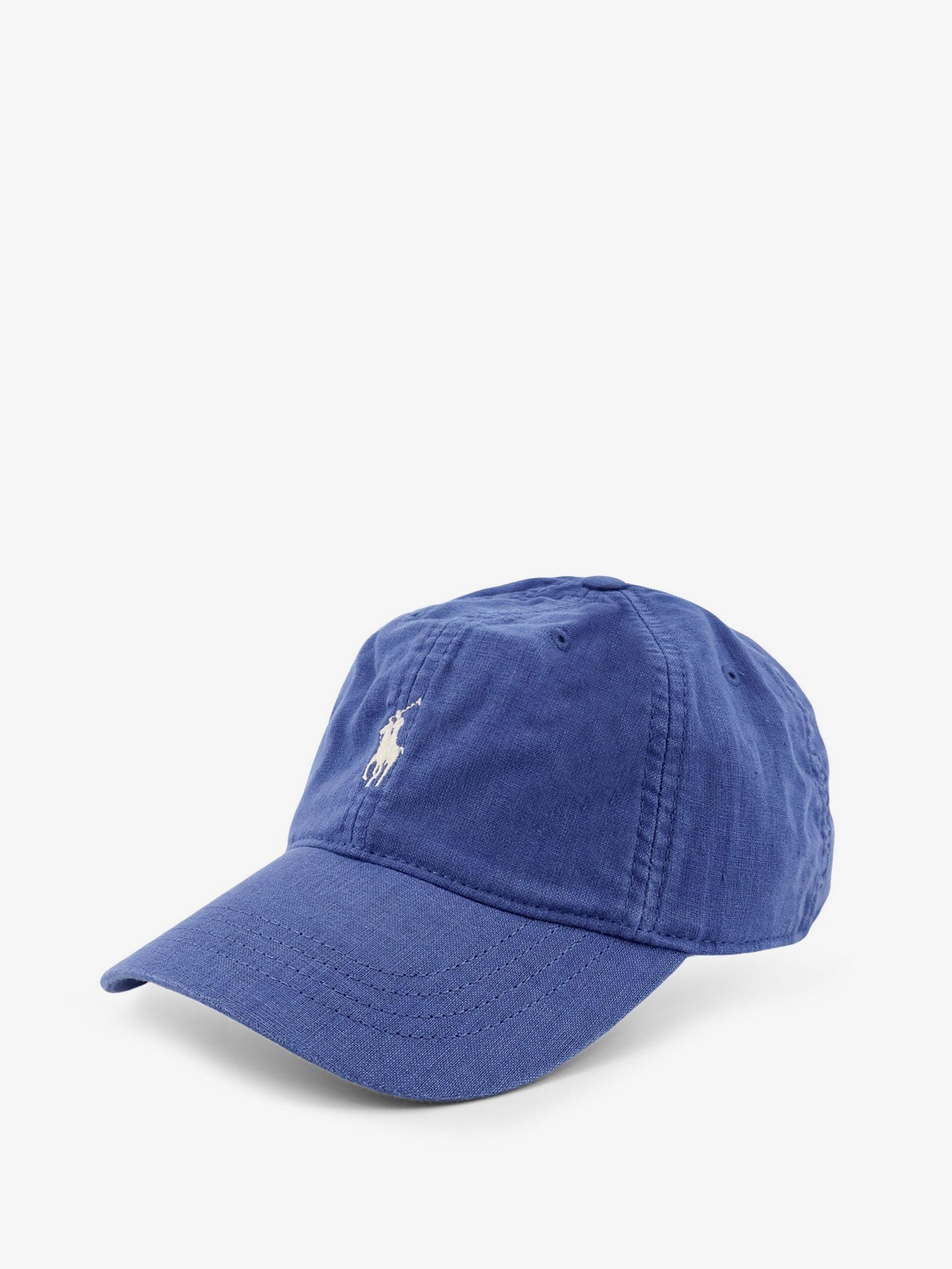 Linen hat with embroidered logo on the front - Image 2