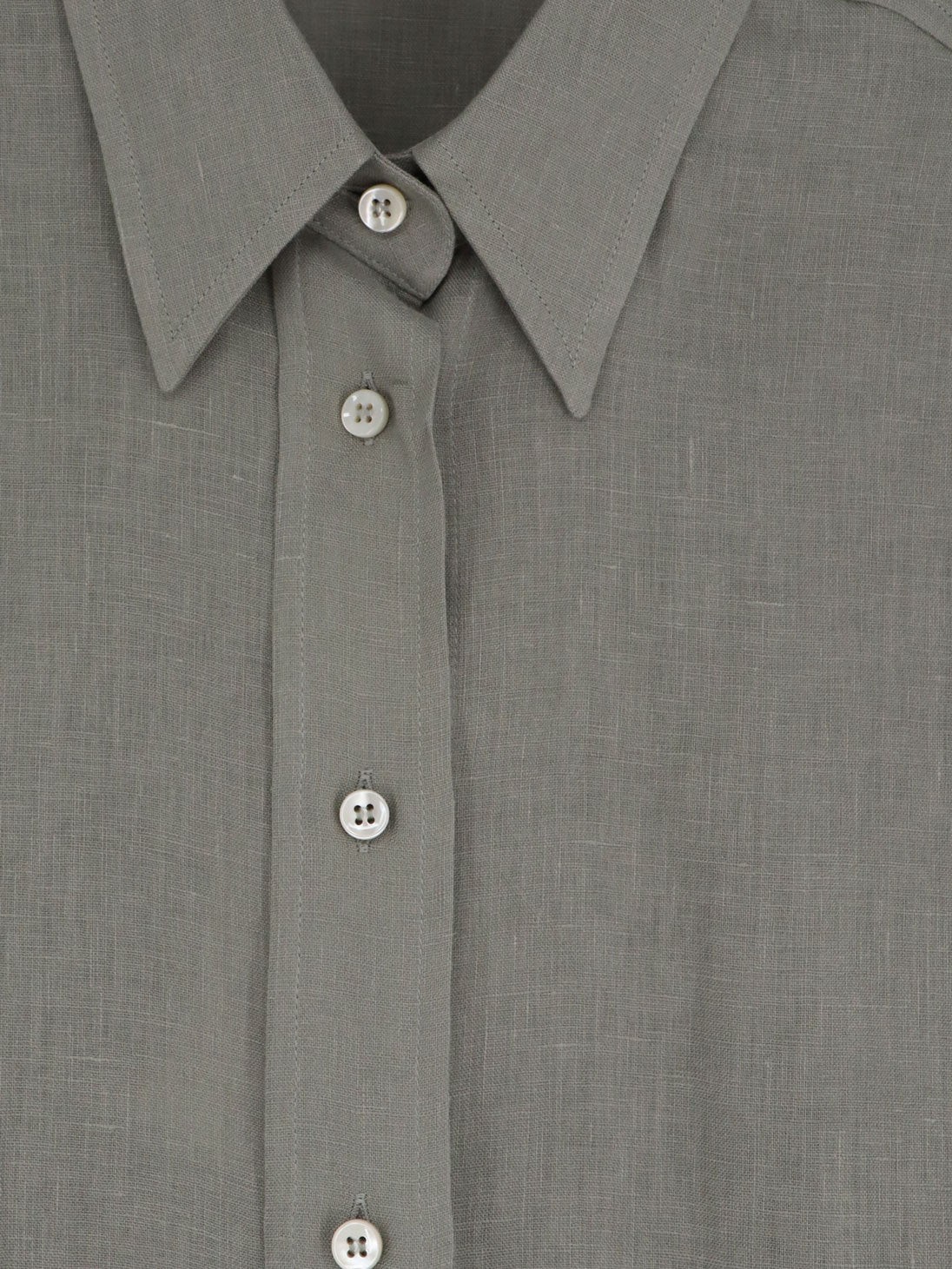 Linen shirt with Monili detail - Image 3