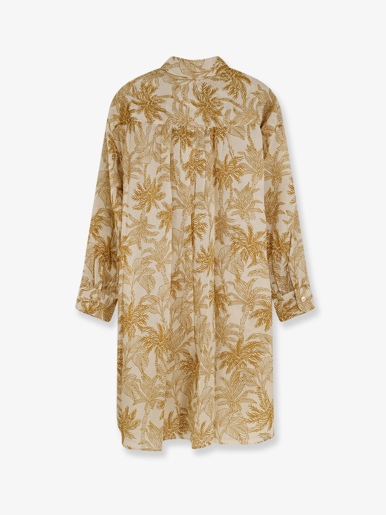 Long Panama cotton shirt with printed pattern - Image 2