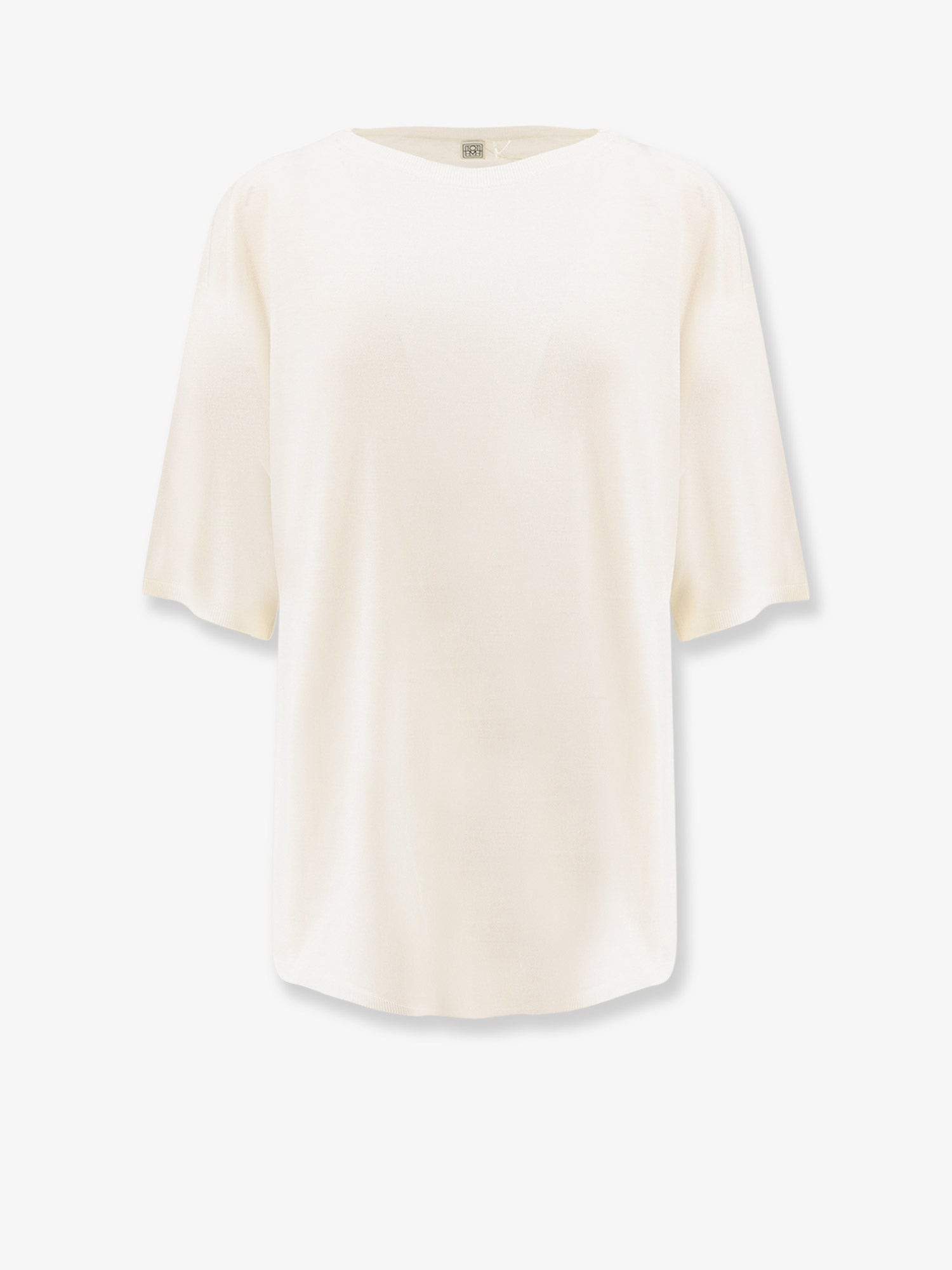 Longline wool blend sweater